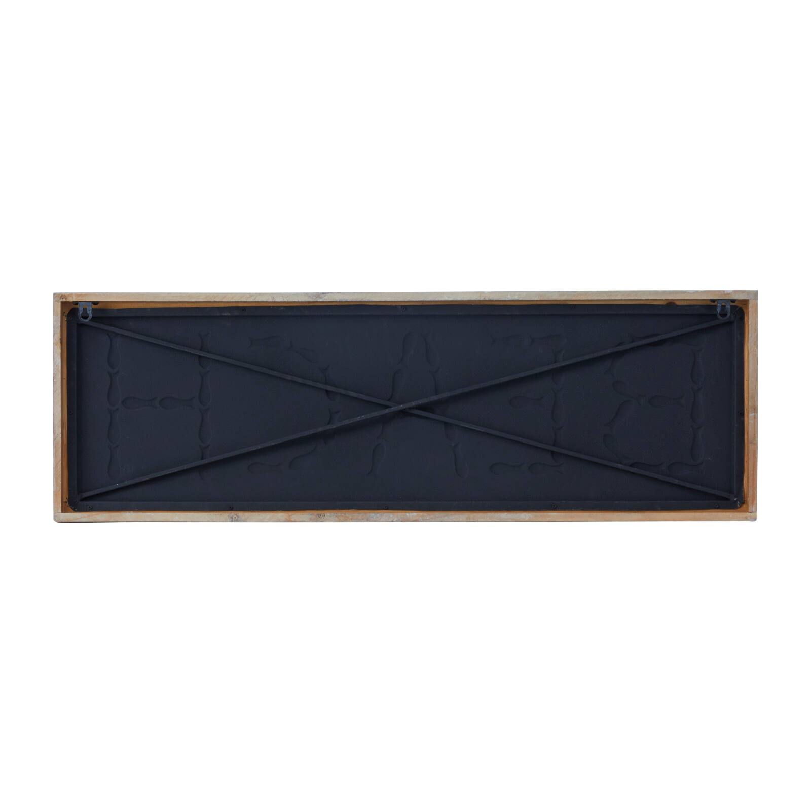 White Metal Coastal Wall Decor, 12" x 34" x 1"