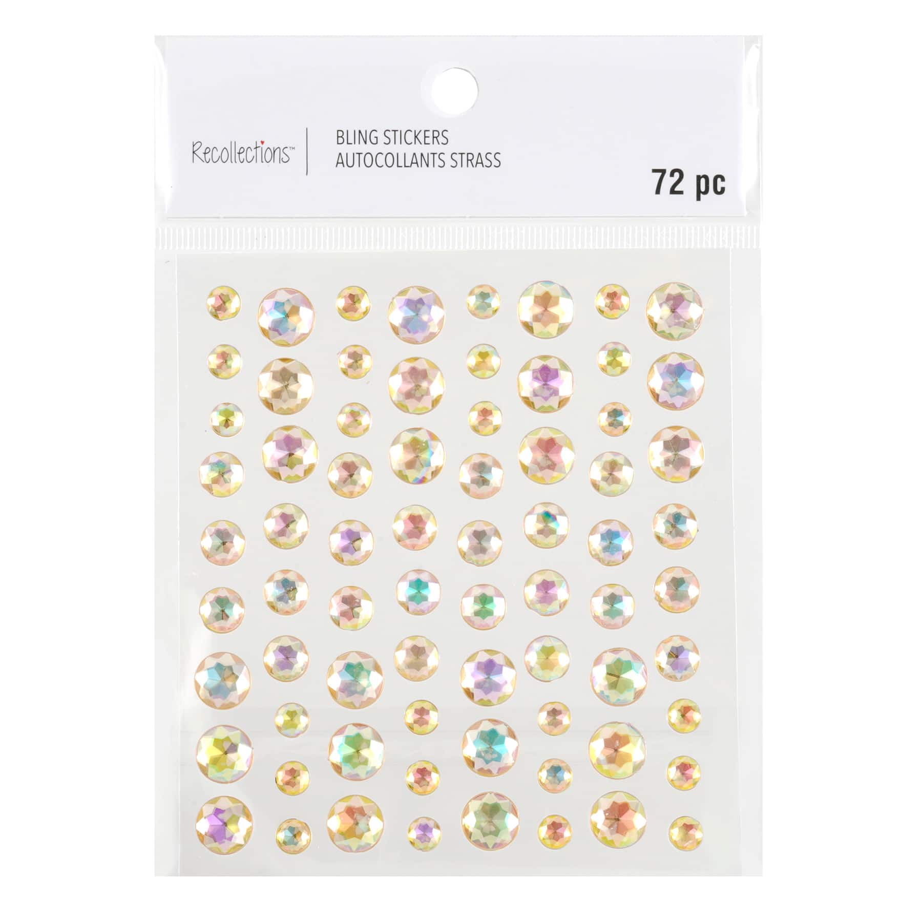 12 Pack: Rose Rhinestone Bling Stickers by Recollections™