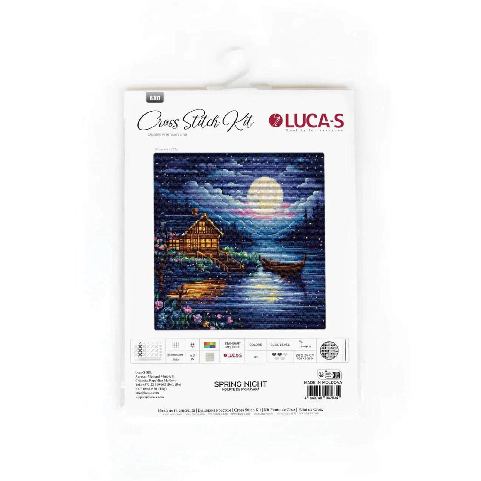 Luca-S Spring Night Counted Cross Stitch Kit