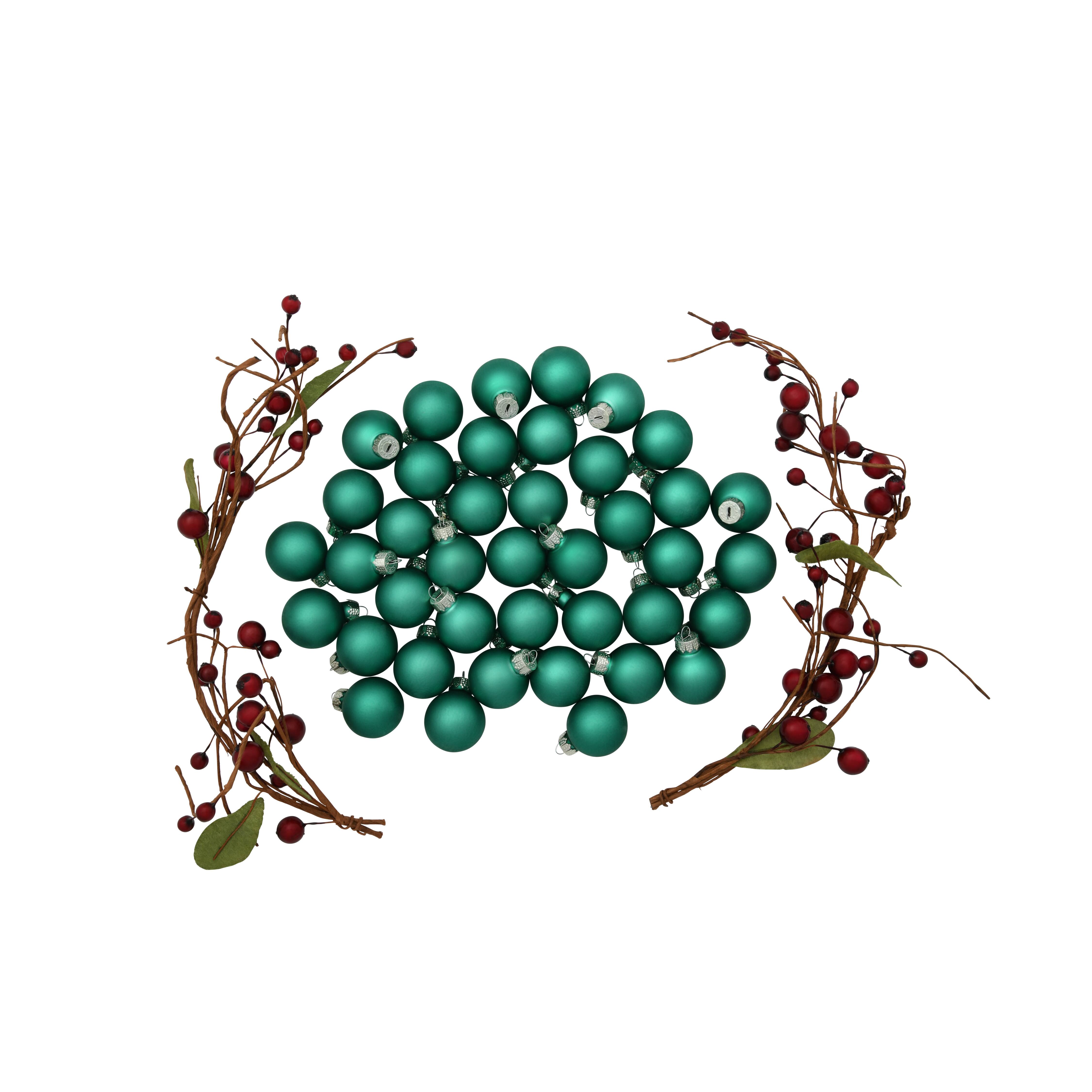 Whitehurst 40ct. 1.25" Matte Glass Ball Ornaments