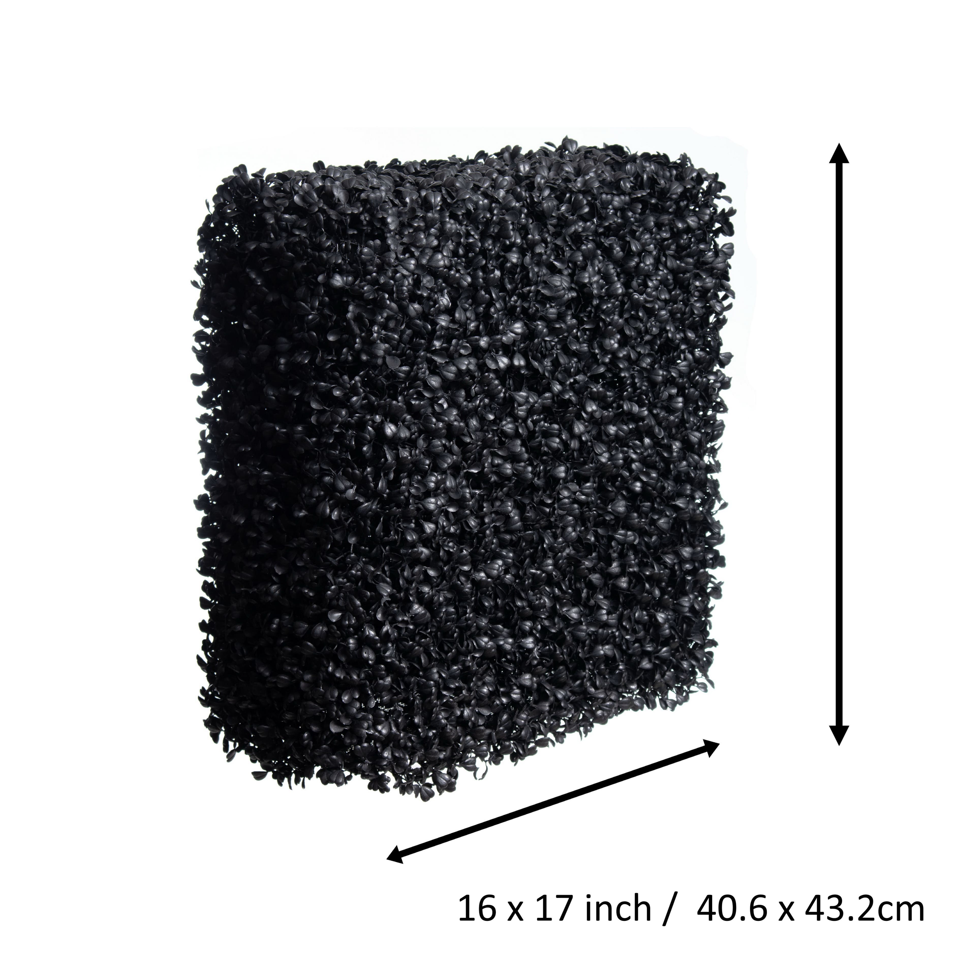 16" x 17" Black Boxwood UV Resistant Hedge by Ashland®