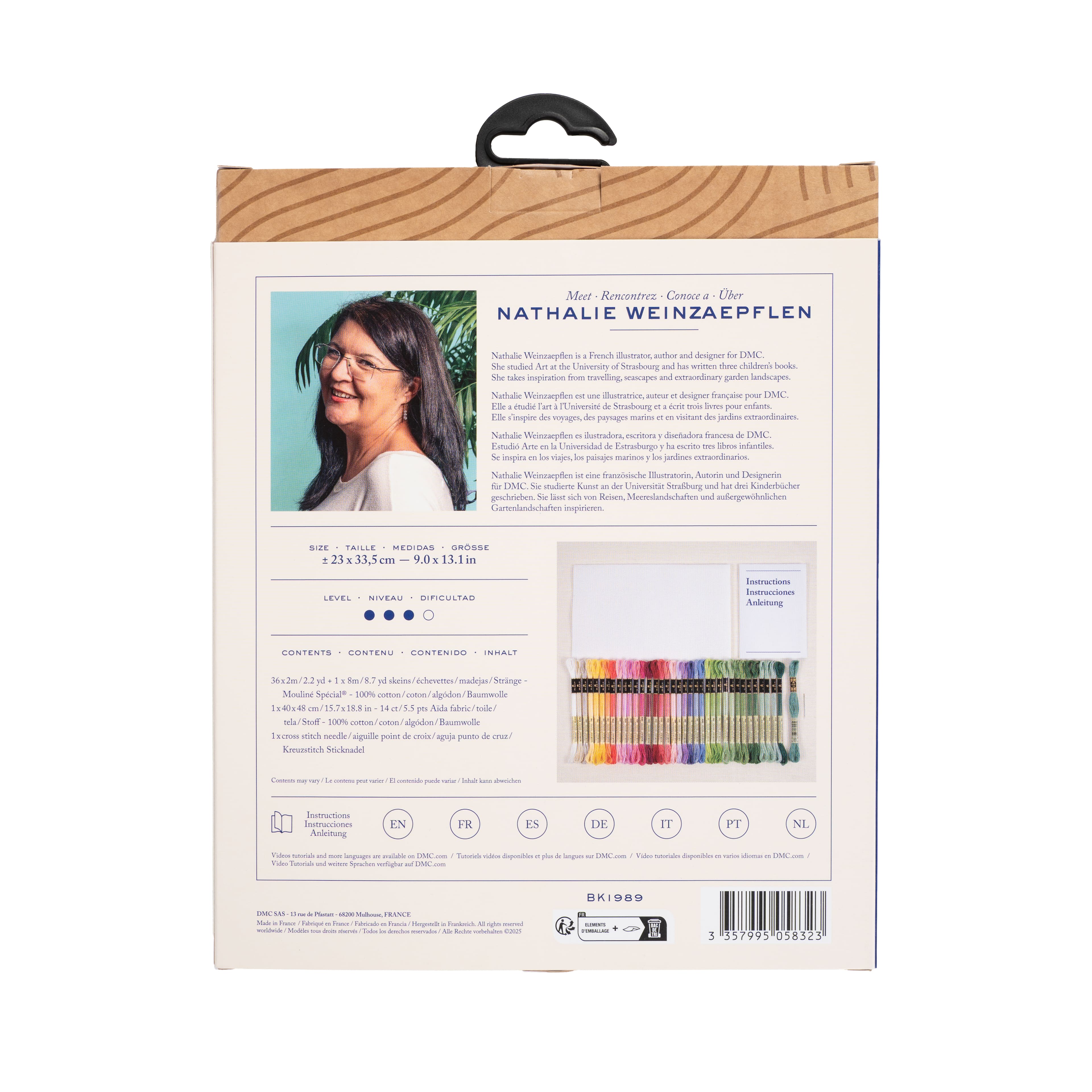 DMC® Botanical Sampler Designer Collection Intermediate Cross Stitch Kit