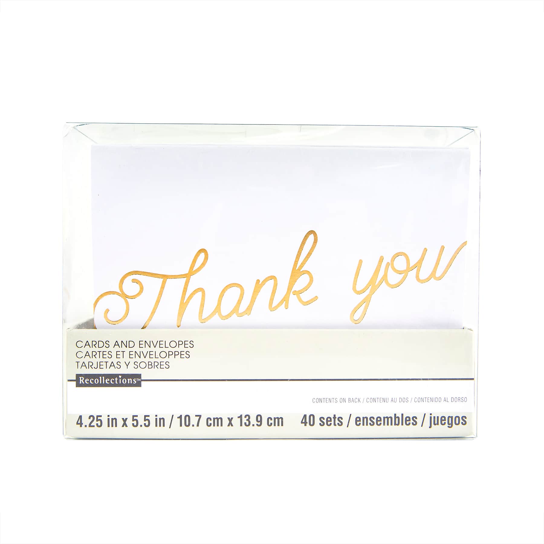 Thank You Cards & Envelopes by Recollections™, 4.25" x 5.5"