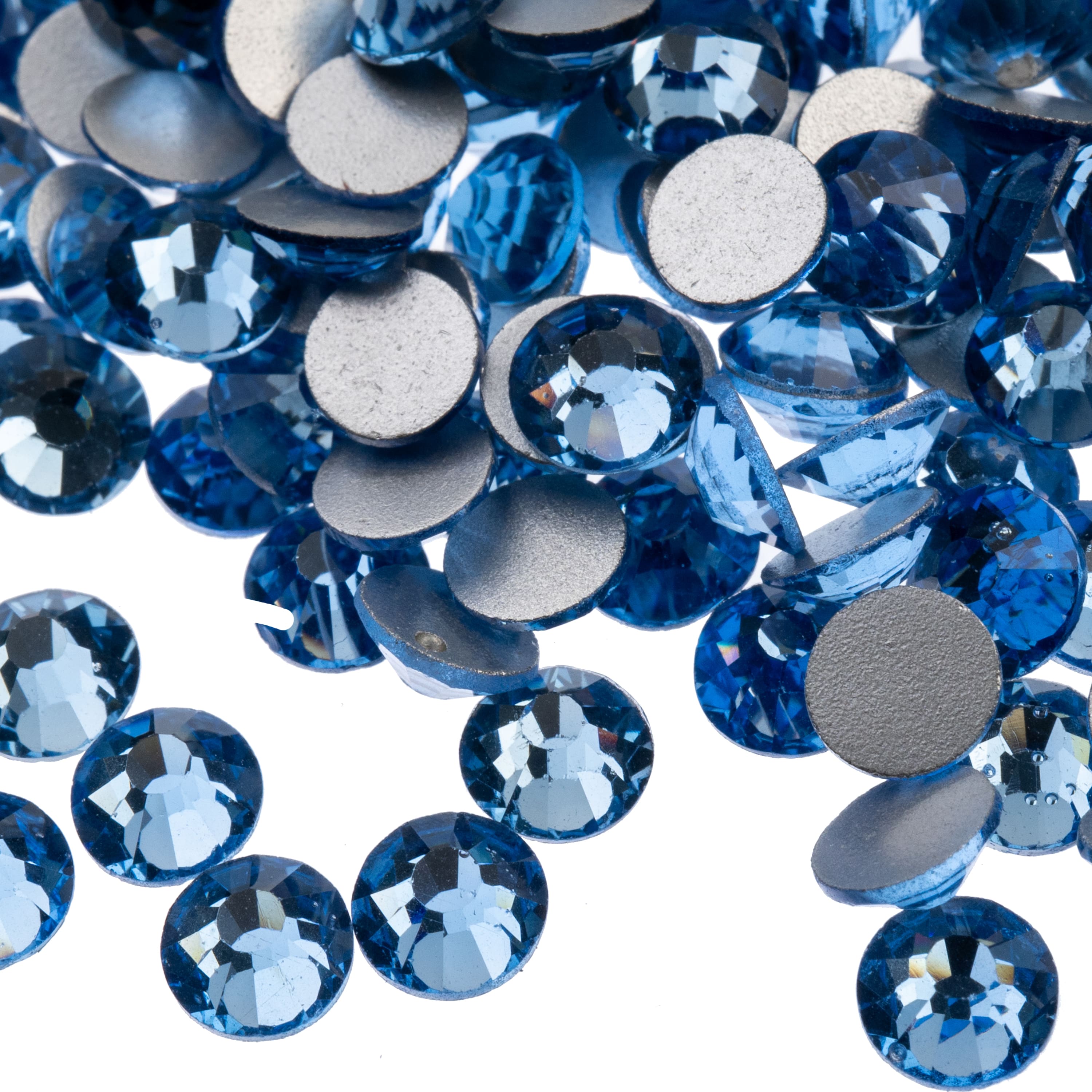 John Bead Crystal Lane SS30 Glass Round Flatback Rhinestones, 72ct.