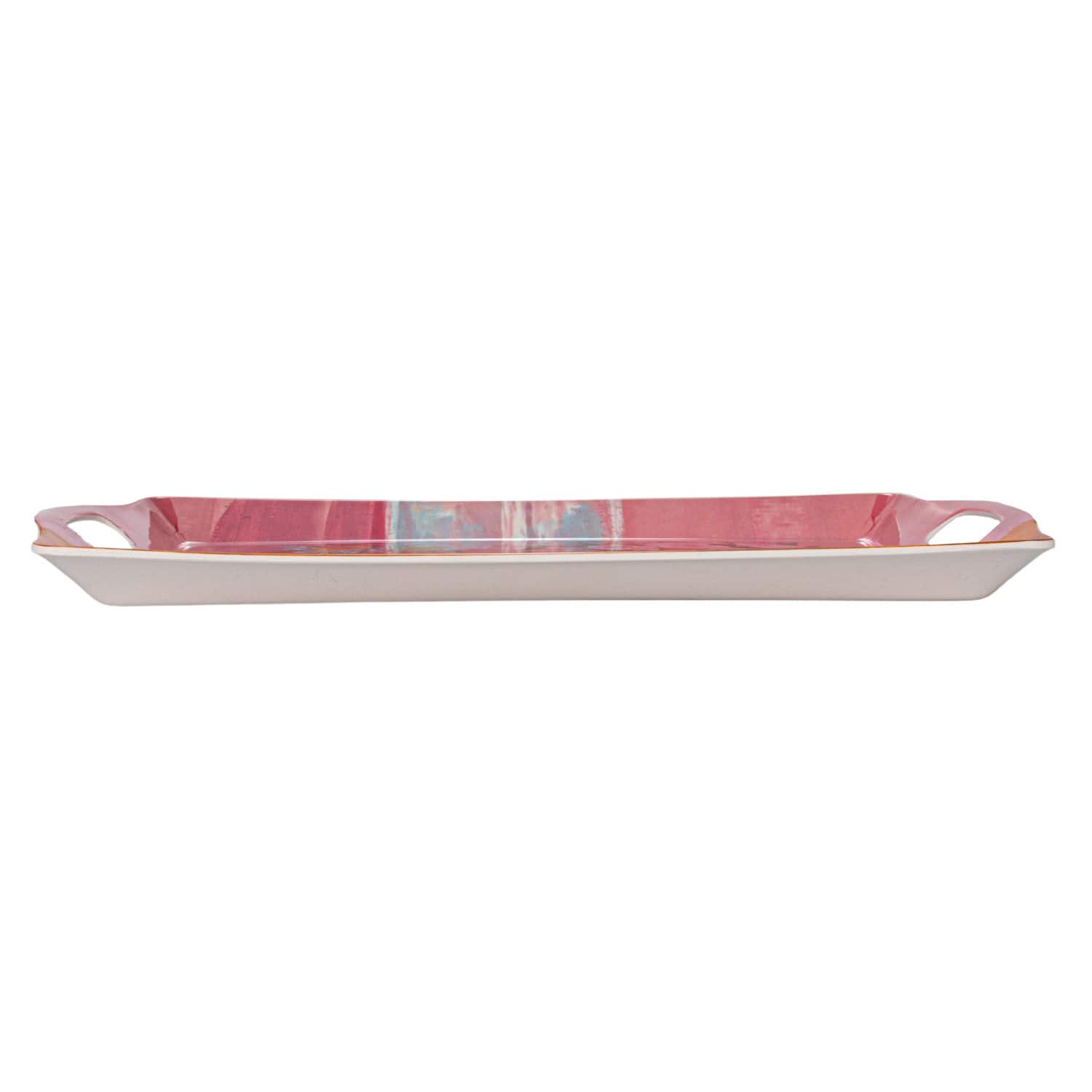 Hello Honey® 17.5" Flower Bamboo Fiber Tray with Handles