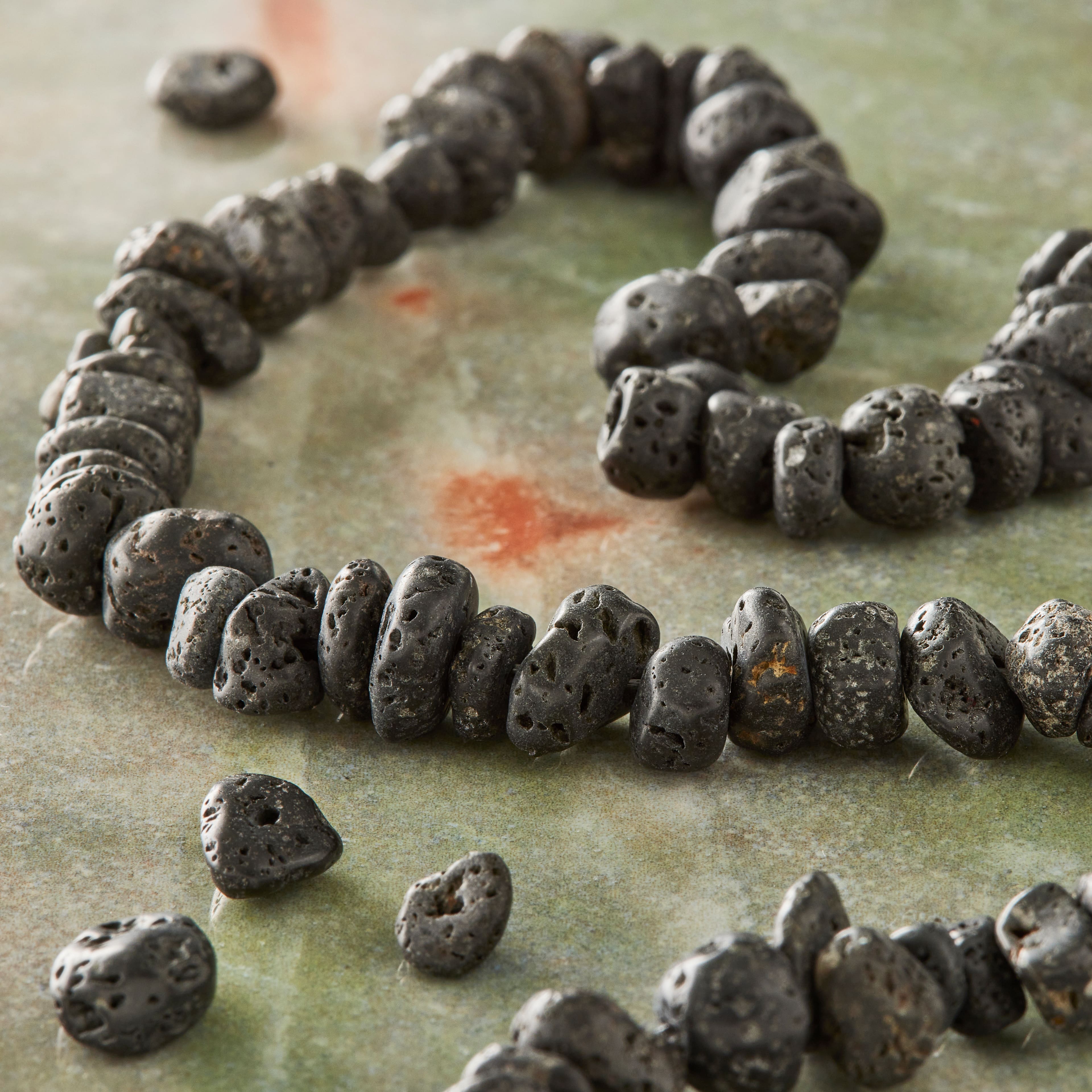12 Pack: Black Lava Chip Beads, 10mm by Bead Landing™