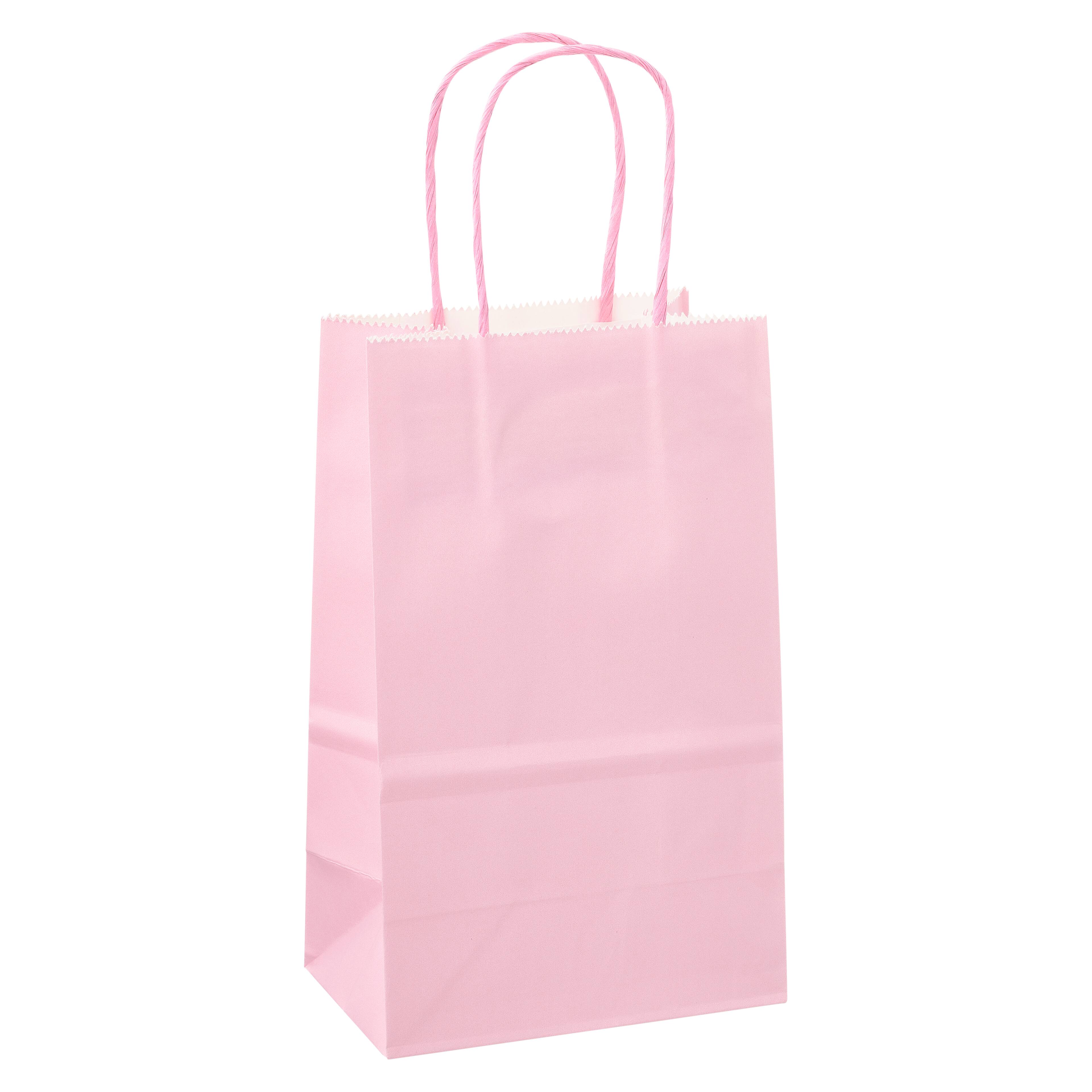 8 Packs: 13 ct. (104 total) Small Pink Paper Gift Bags by Celebrate It™