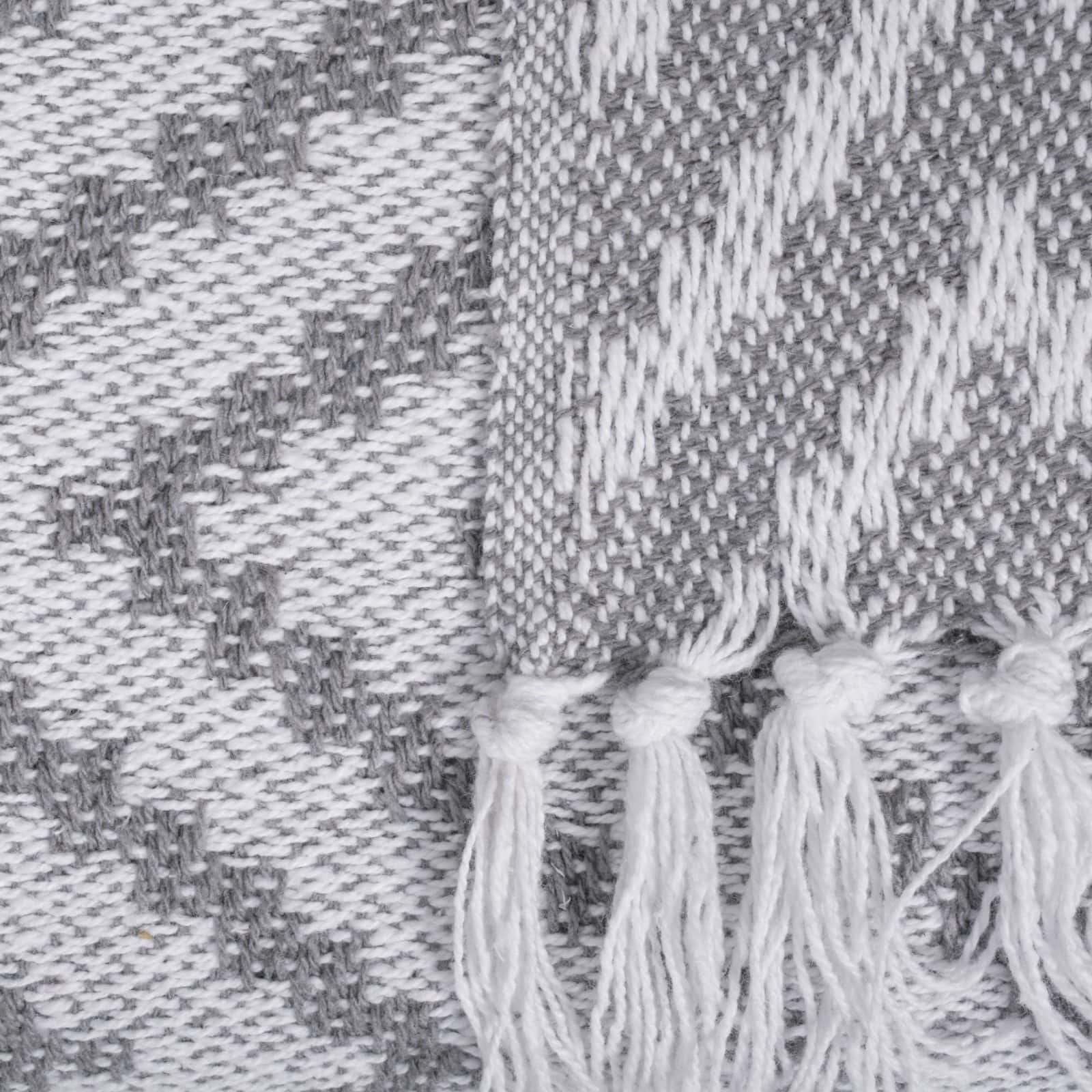 DII® Gray Large Chevron Throw