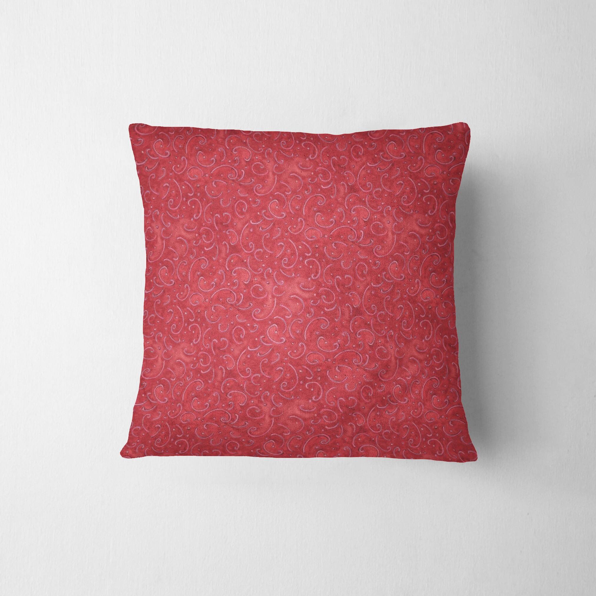 Susan Winget Calico Red Scroll Cotton Fabric