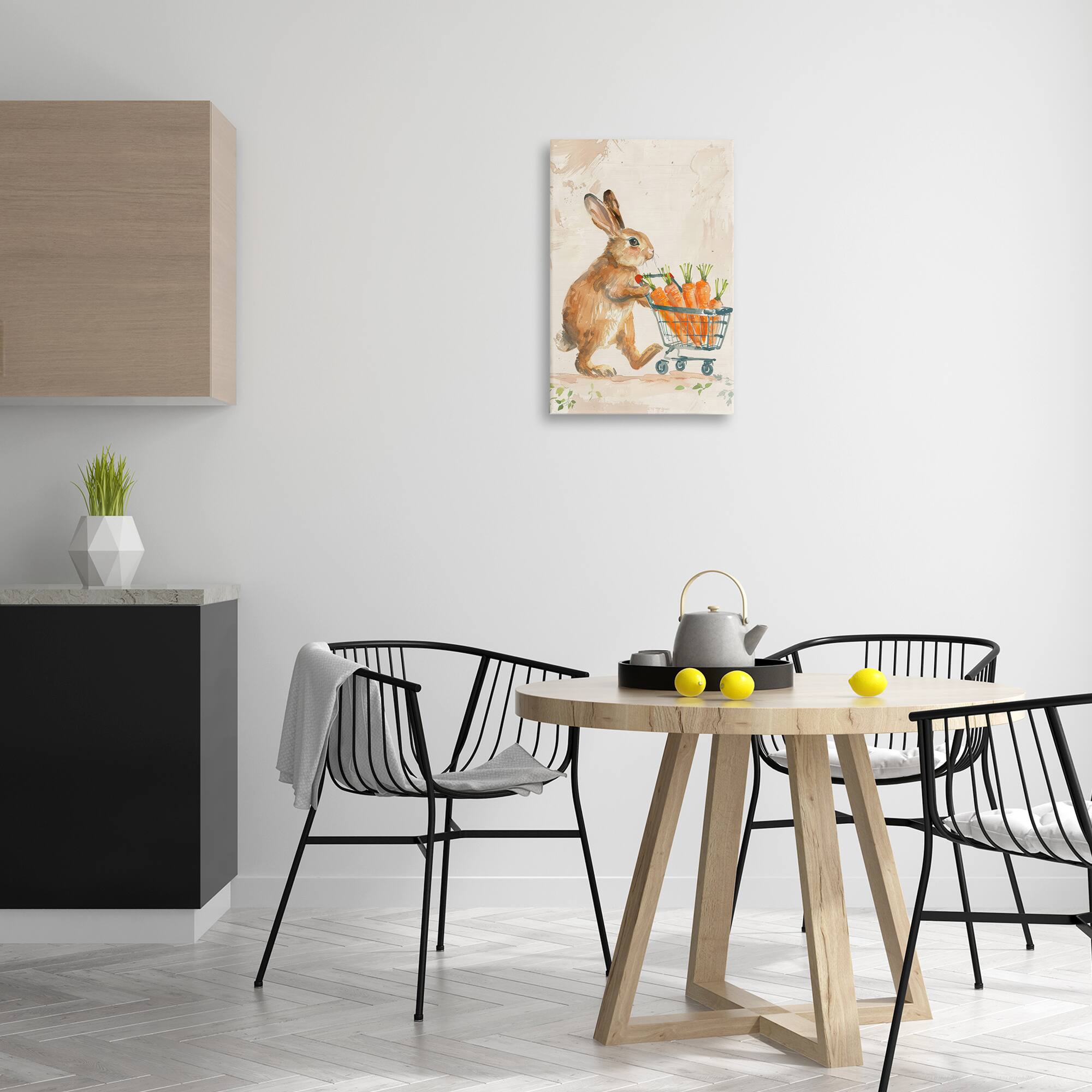 Stupell Industries Carrot Connoisseur Rabbit Canvas Wall Art