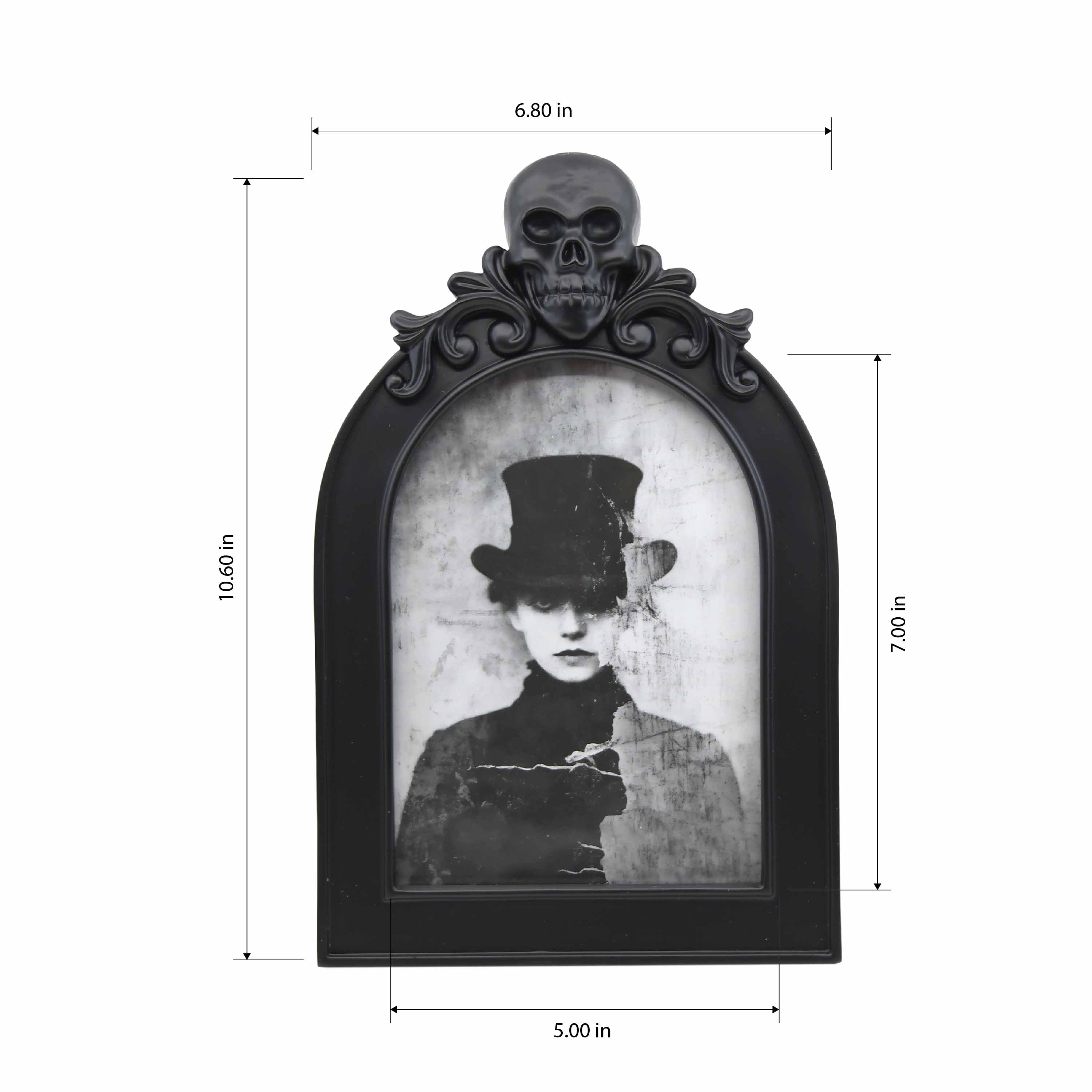 5" x 7" Black Arch with Skull Tabletop Frame by Ashland®