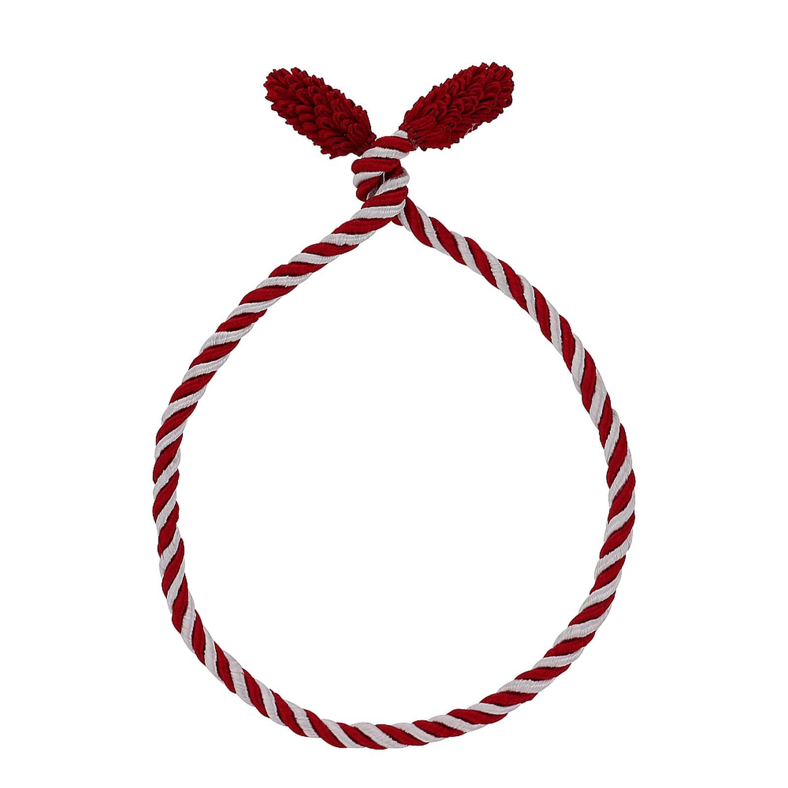 Haute Decor 16" Red & White Decorative Twist Ties, 6ct.