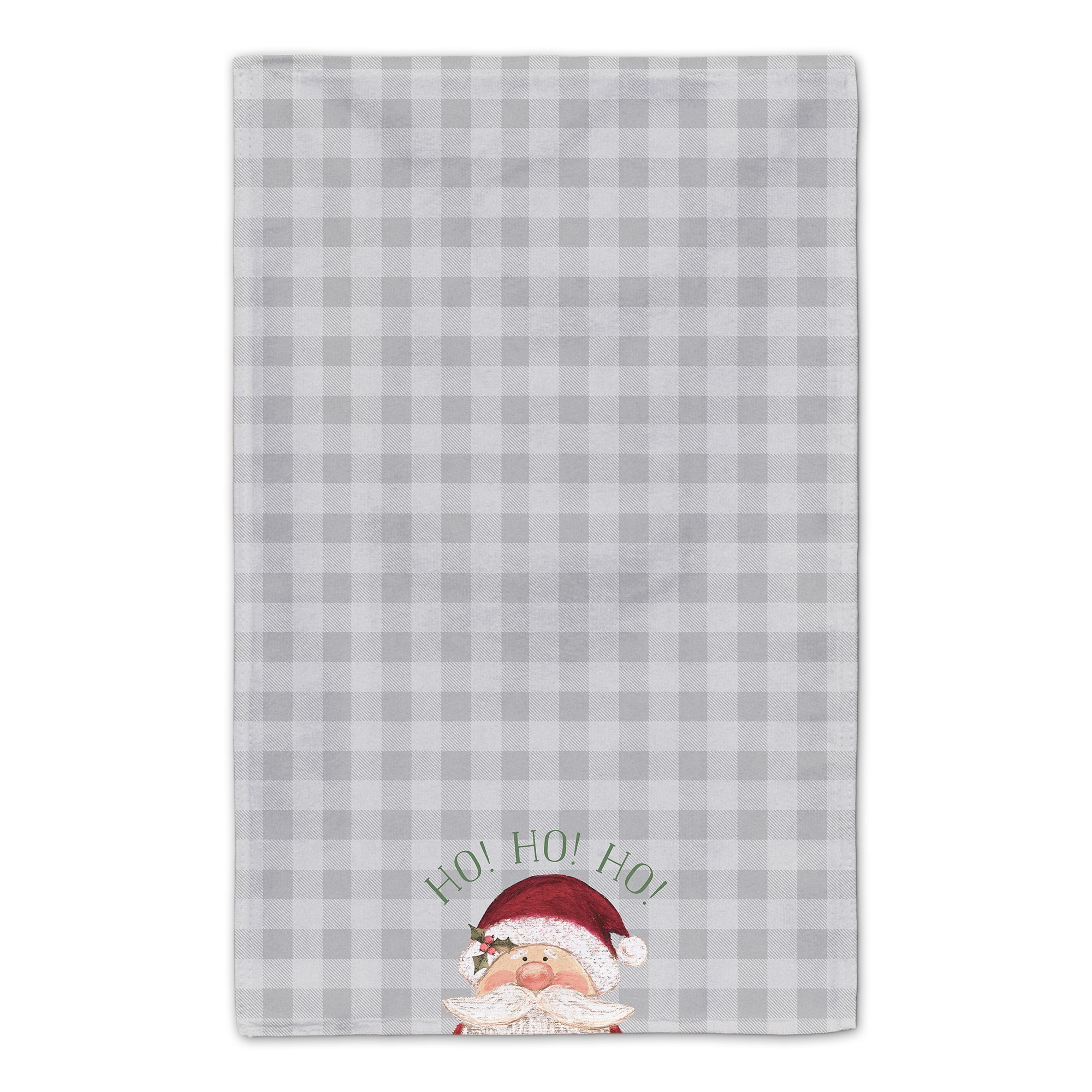Ho Ho Ho Santa Check Tea Towel Set