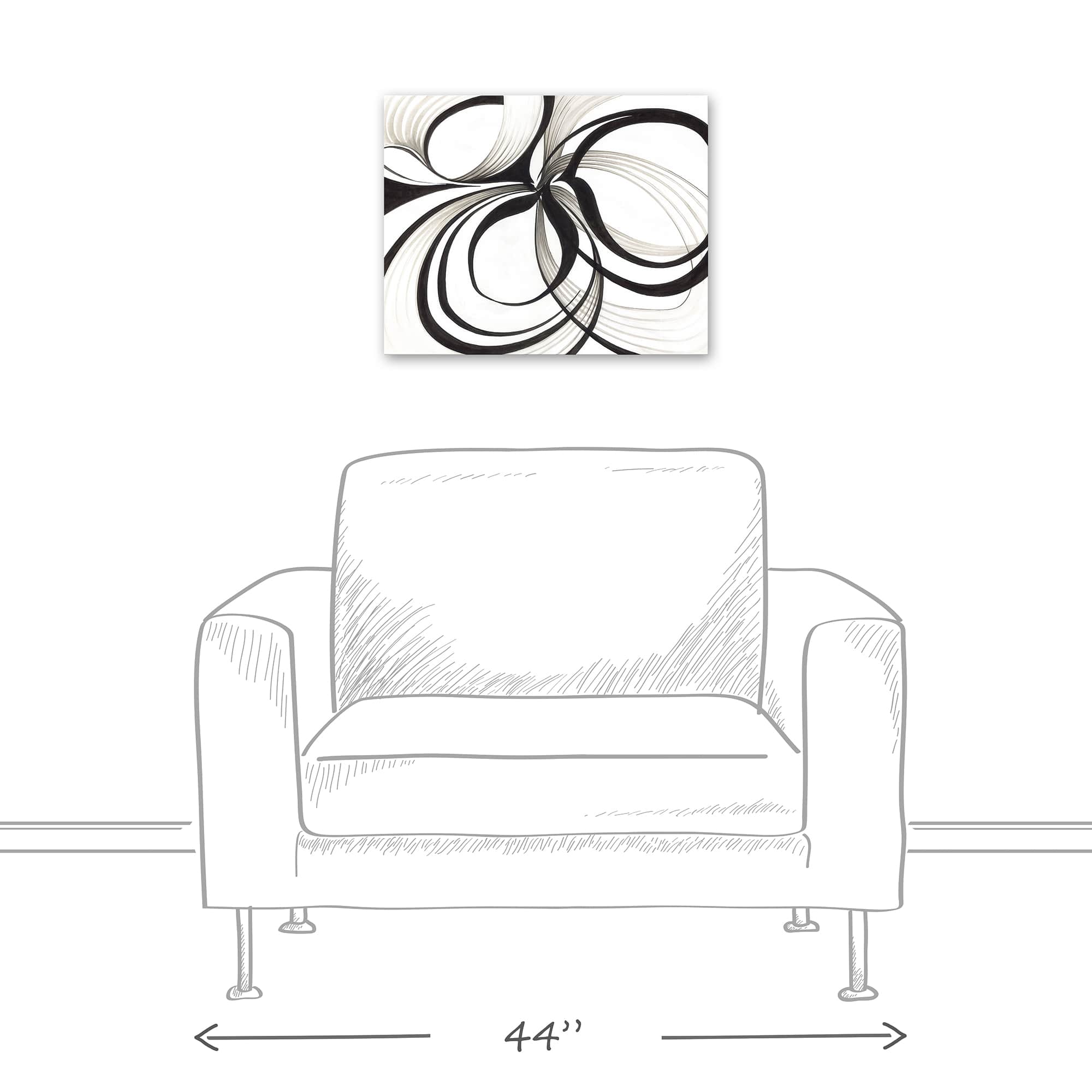 Abstract Circles 20" x 16" Canvas Wall Art