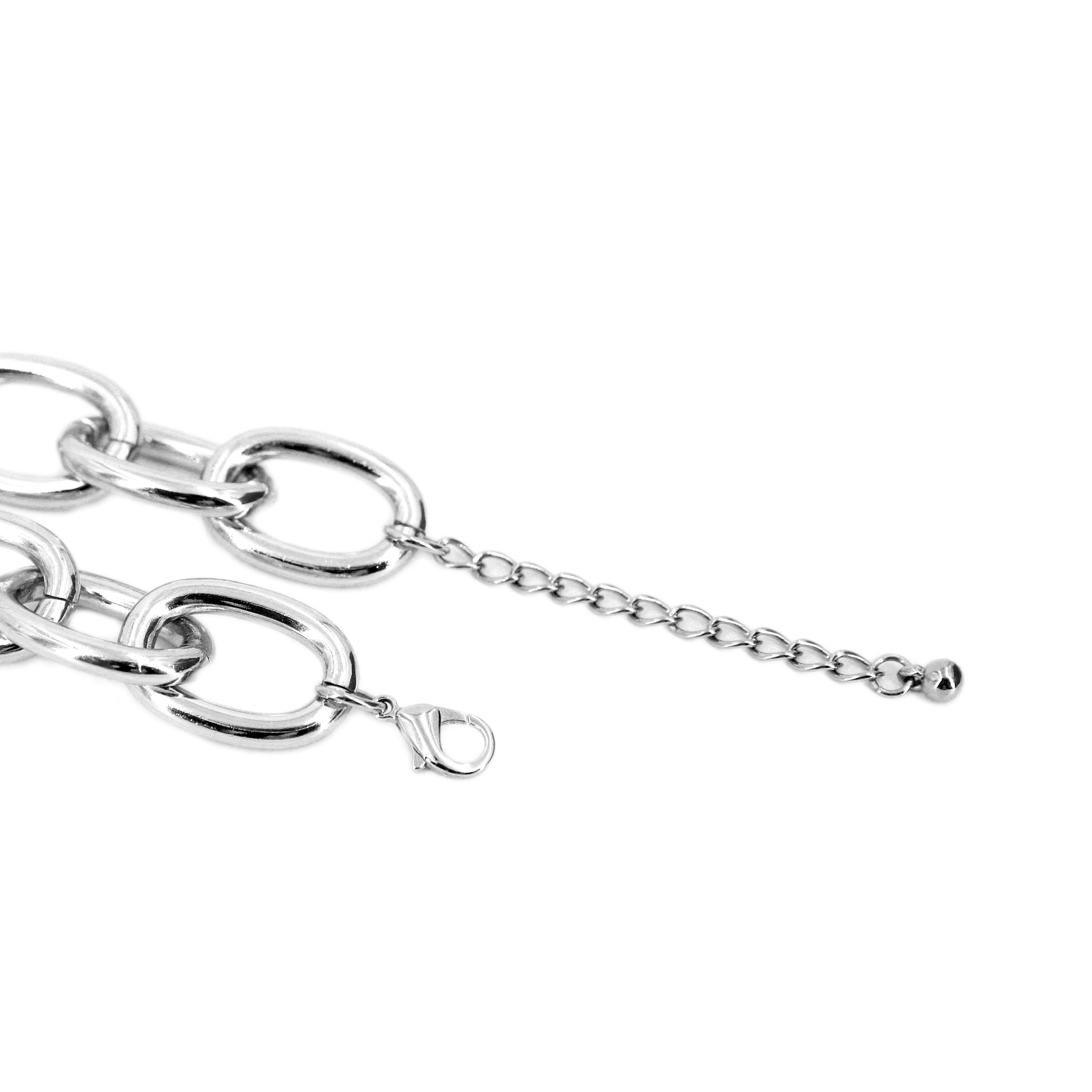 20" Rhodium-Coloured Chunky Chain Necklace by Bead Landing™