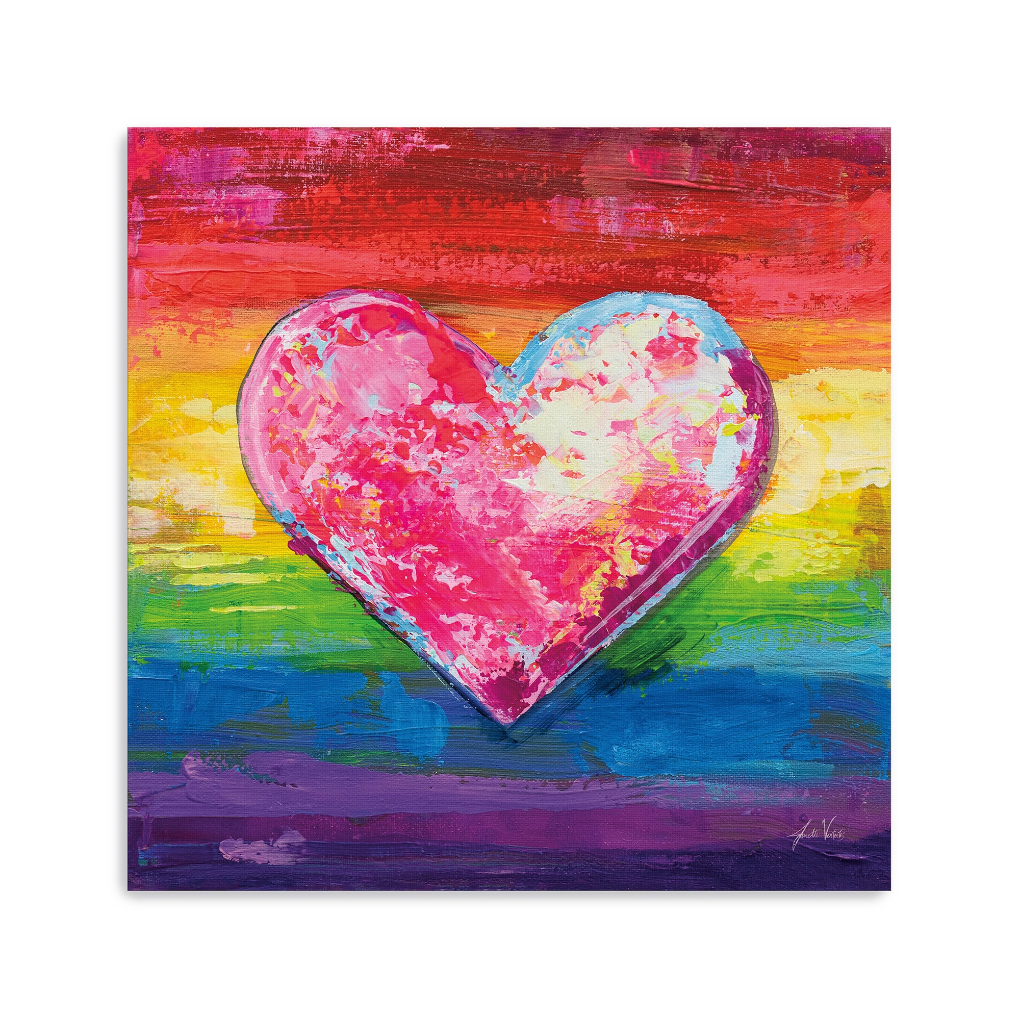 Color My Heart Canvas Giclée Art