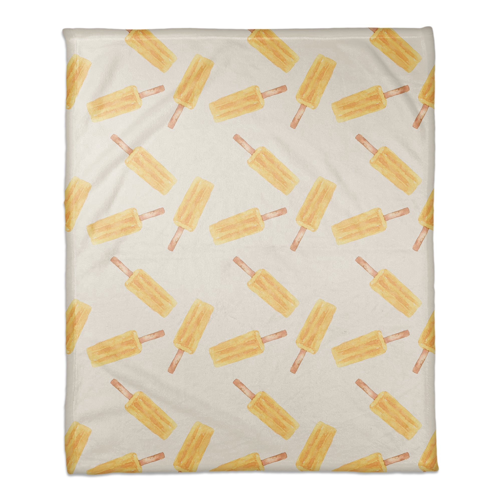 Orange Popsicle Pattern 50" x 60" Coral Fleece Blanket