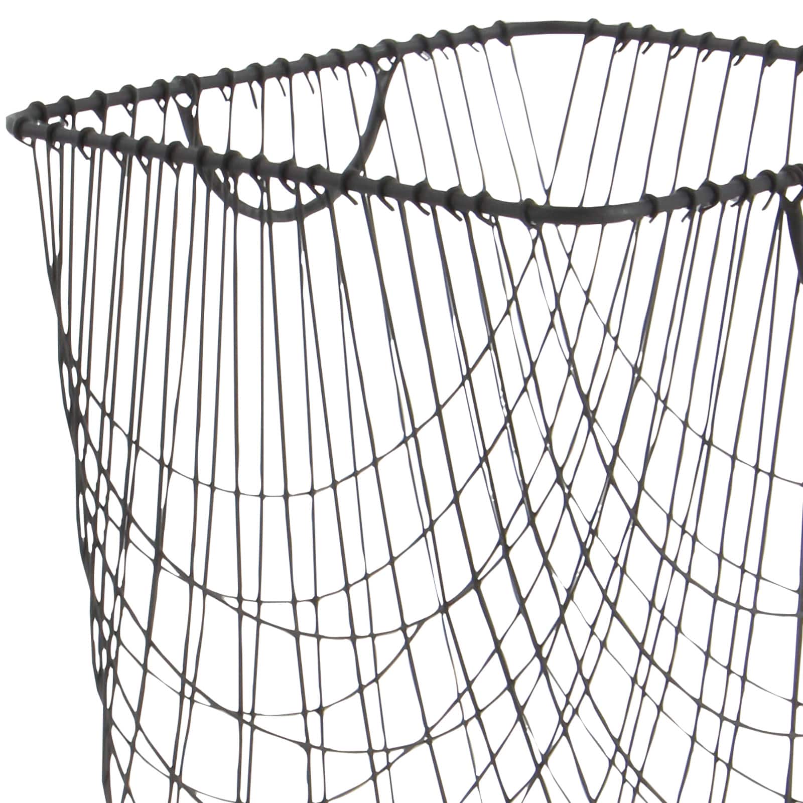 CosmoLiving by Cosmopolitan 24" Black Industrial Metal Storage Cart