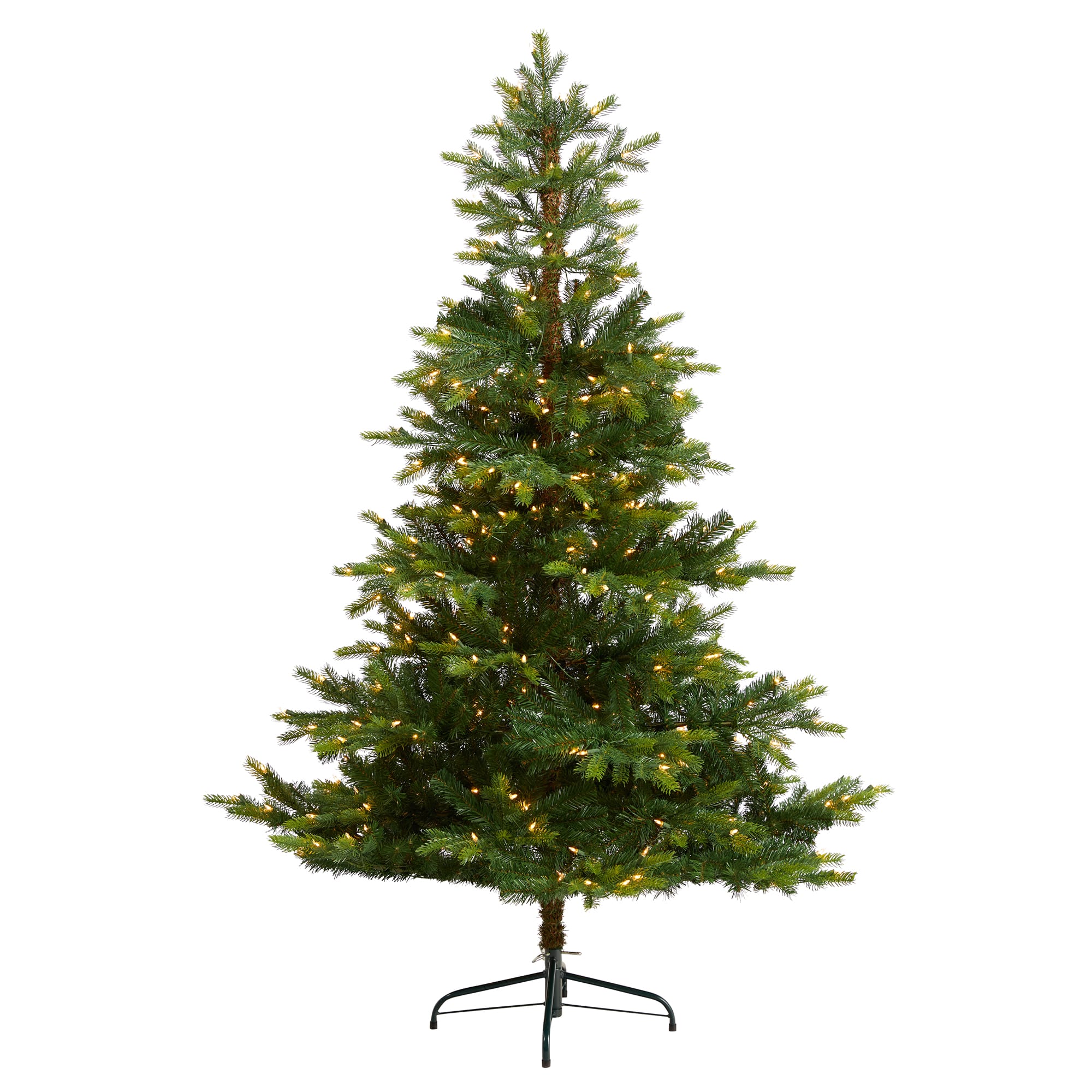6ft. Pre-Lit North Carolina Spruce Artificial Christmas Tree, Clear LED Lights