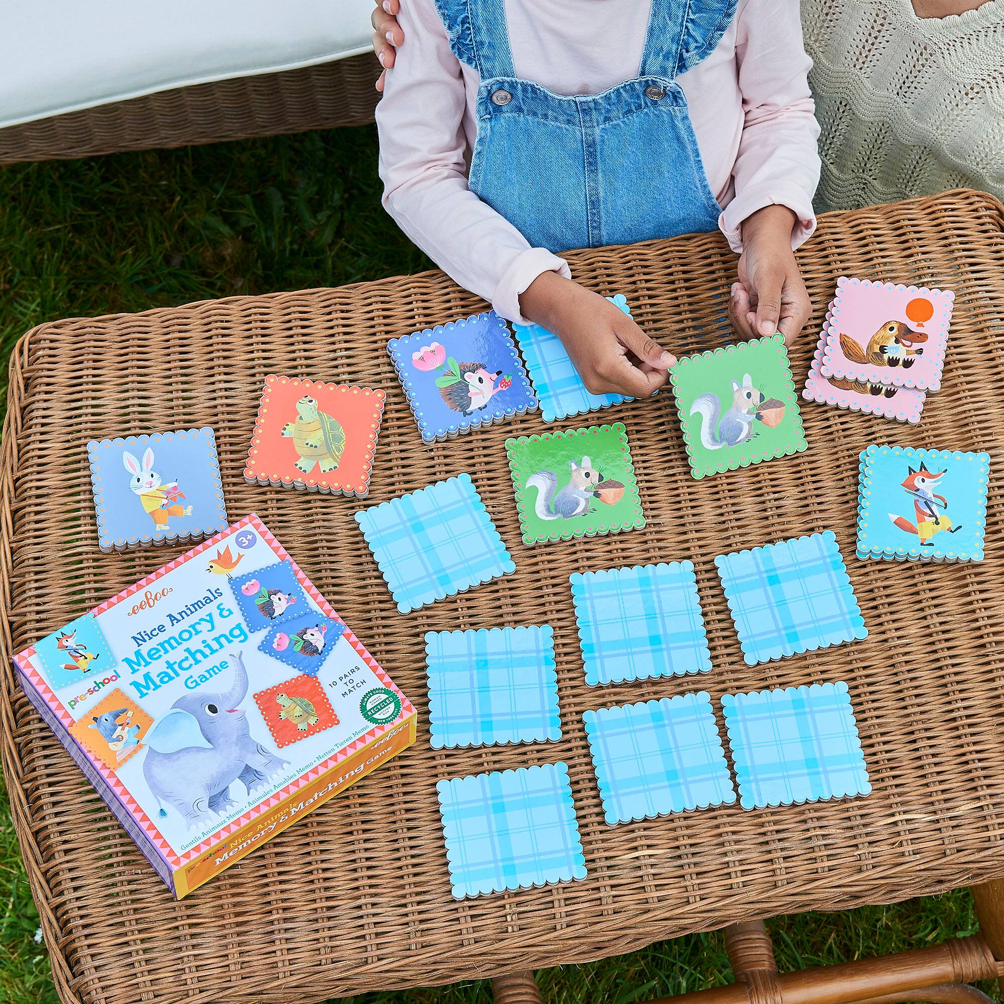 eeBoo Nice Animals Pre-School Memory & Matching Game