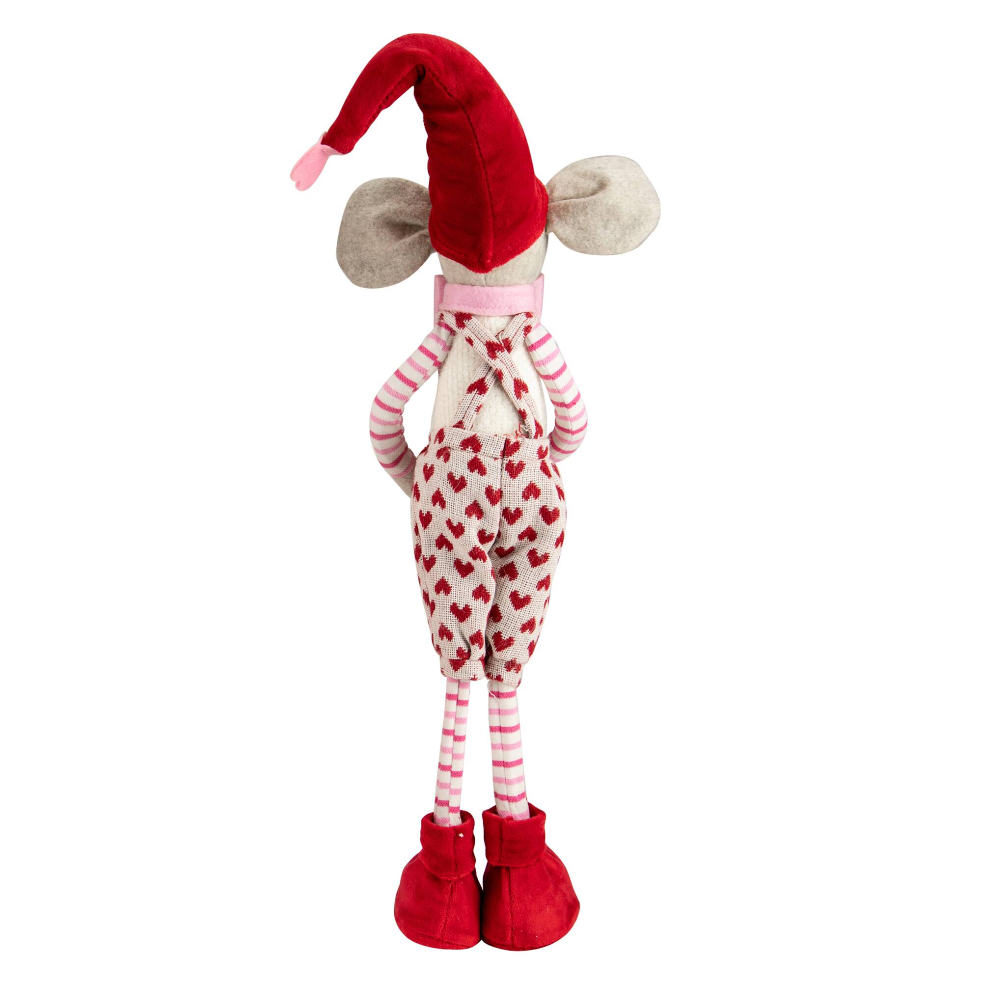 21" Standing Plush Boy Mouse Valentine's Day Figure
