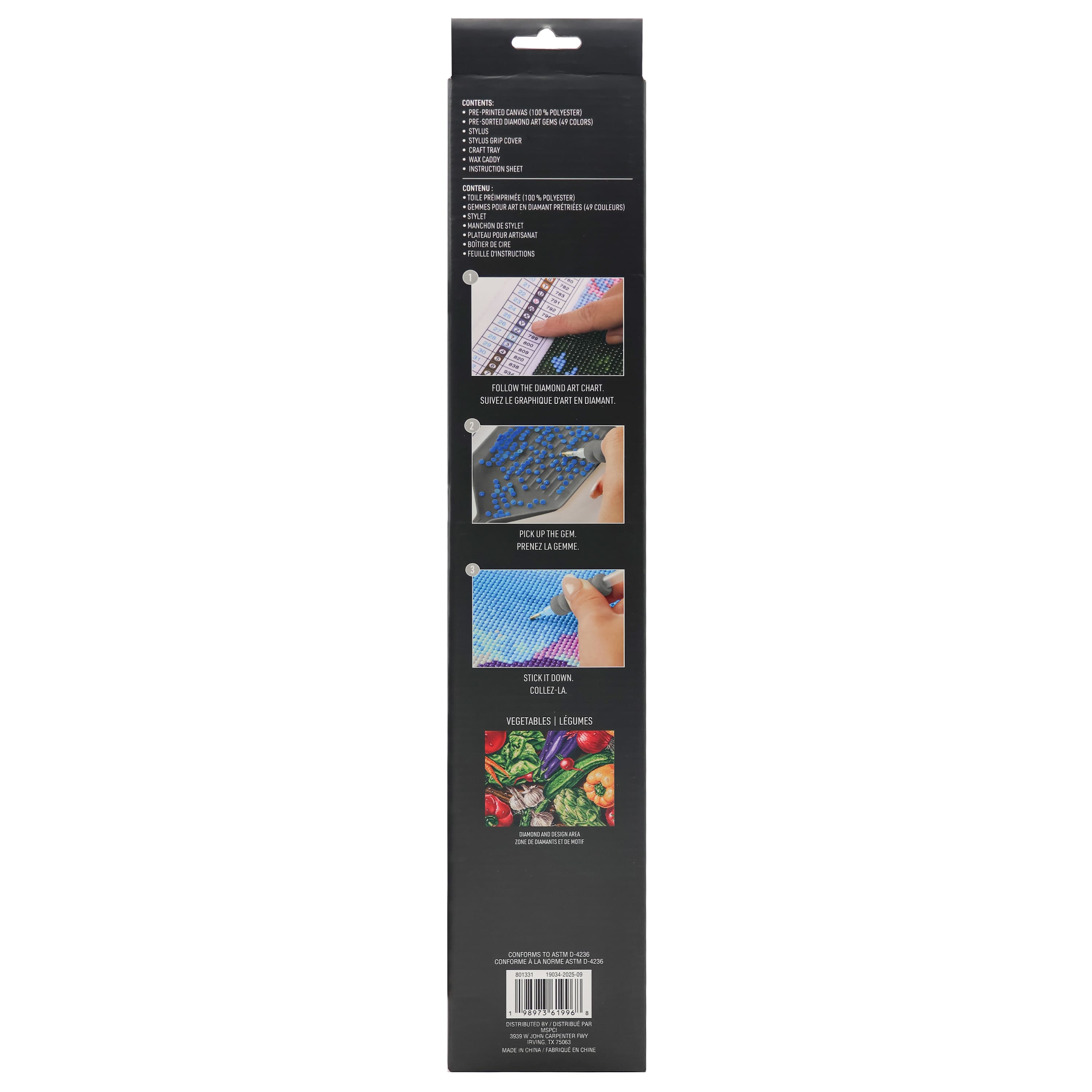 16" x 20" Vegetables Diamond Art Kit by Make Market®