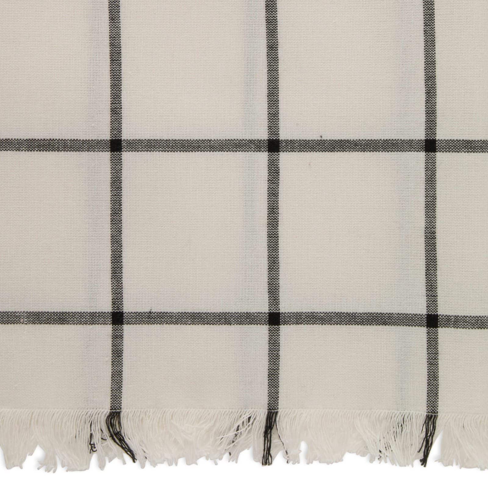DII® Black Check Fringed Cloth Dinner Napkins, 6ct.