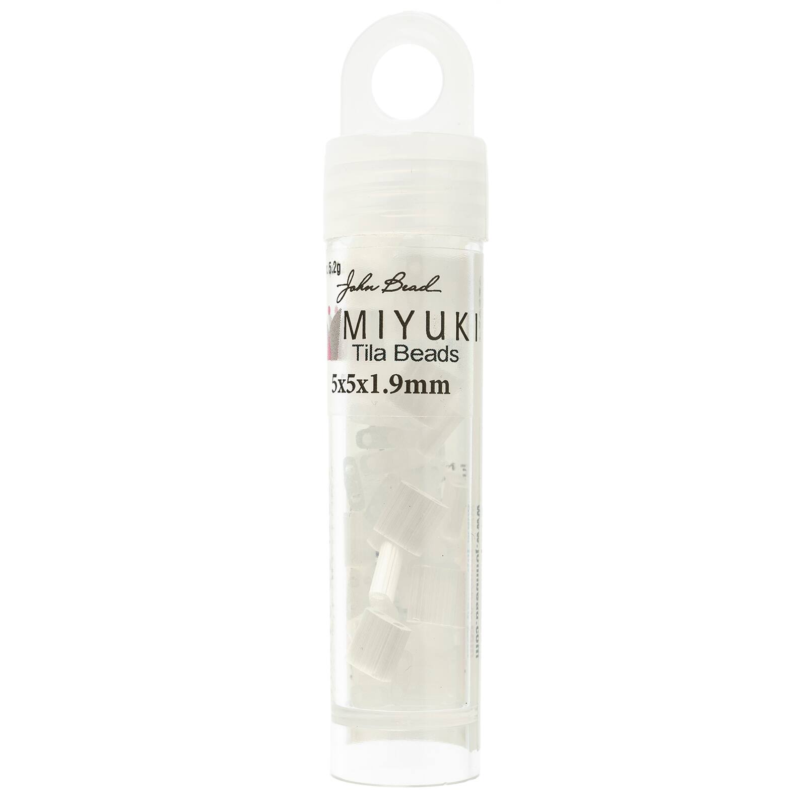 Miyuki® TILA® 5mm Transparent Glass Beads Vial