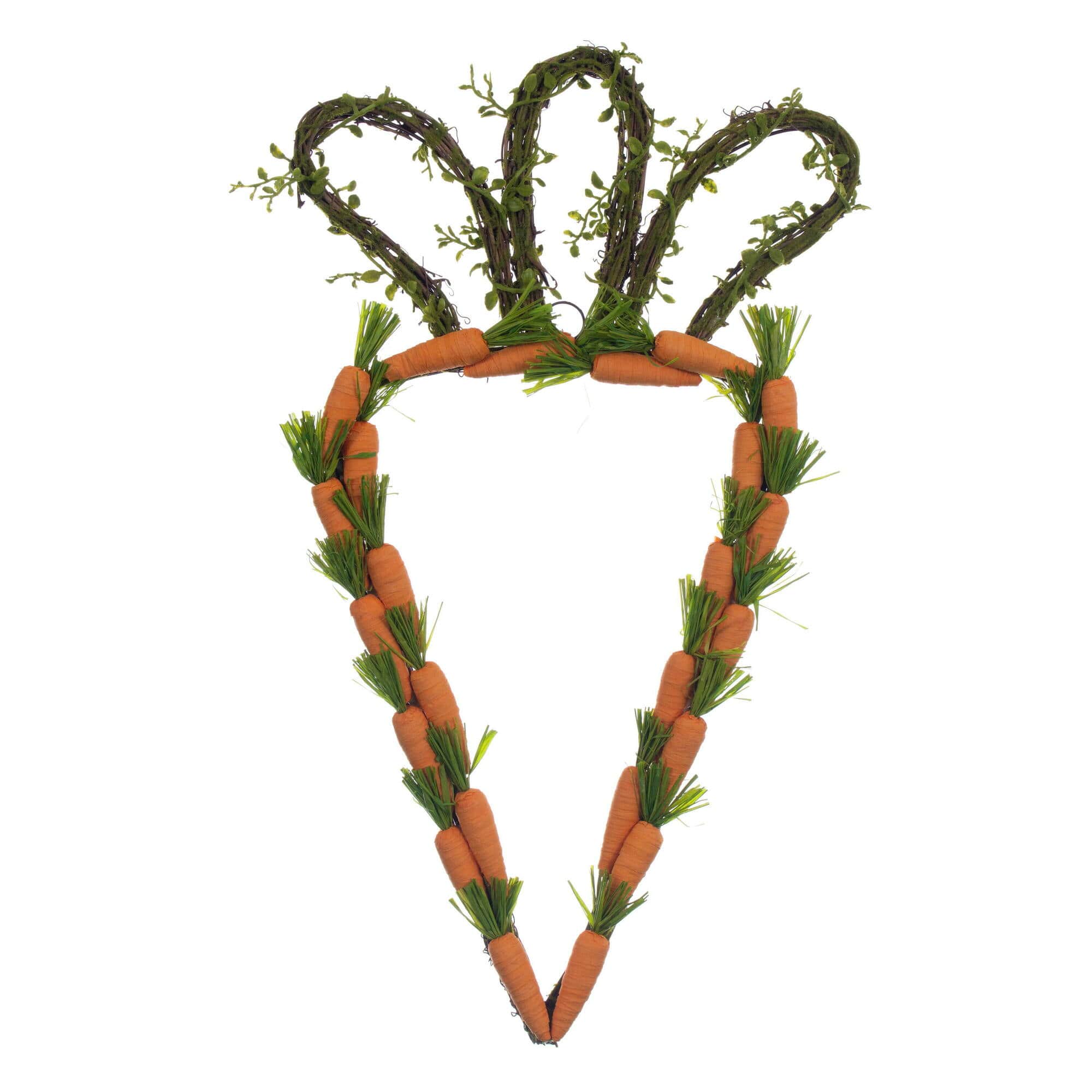 Vickerman 22" Orange & Green Artificial Carrot Wreath
