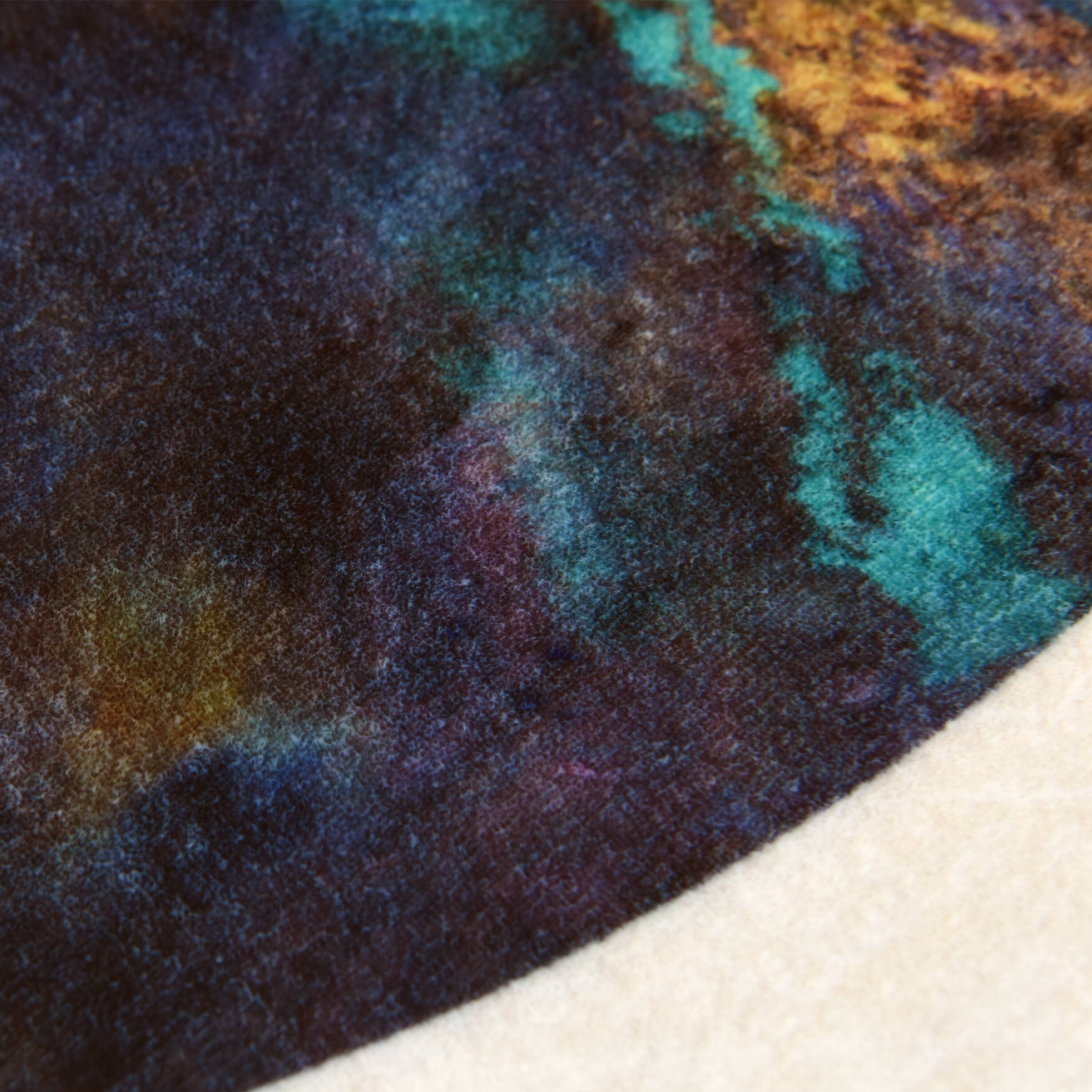 Empire Art Direct 5ft. x 7.5ft. Patina Plates I B Tapis D'Art Washable Geometric Area Rug