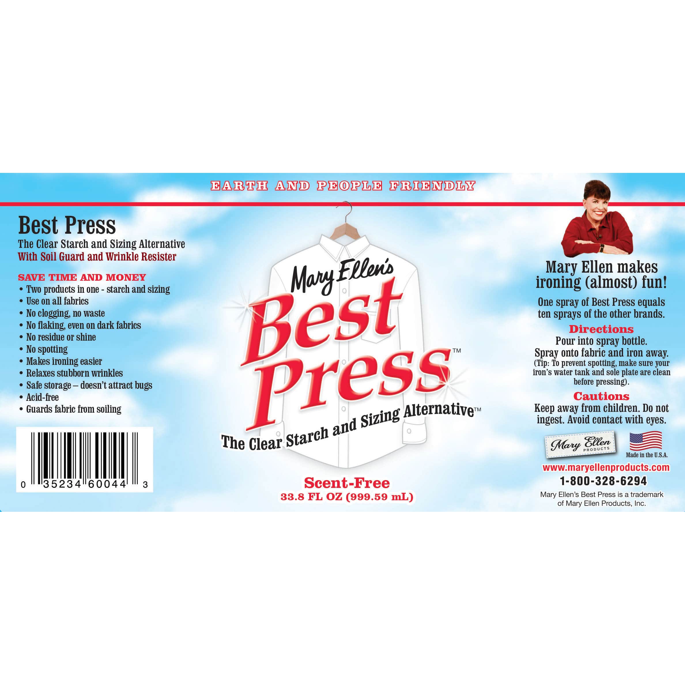 Mary Ellen's Best Press™ 33.8oz. Clear Starch & Sizing Alternative
