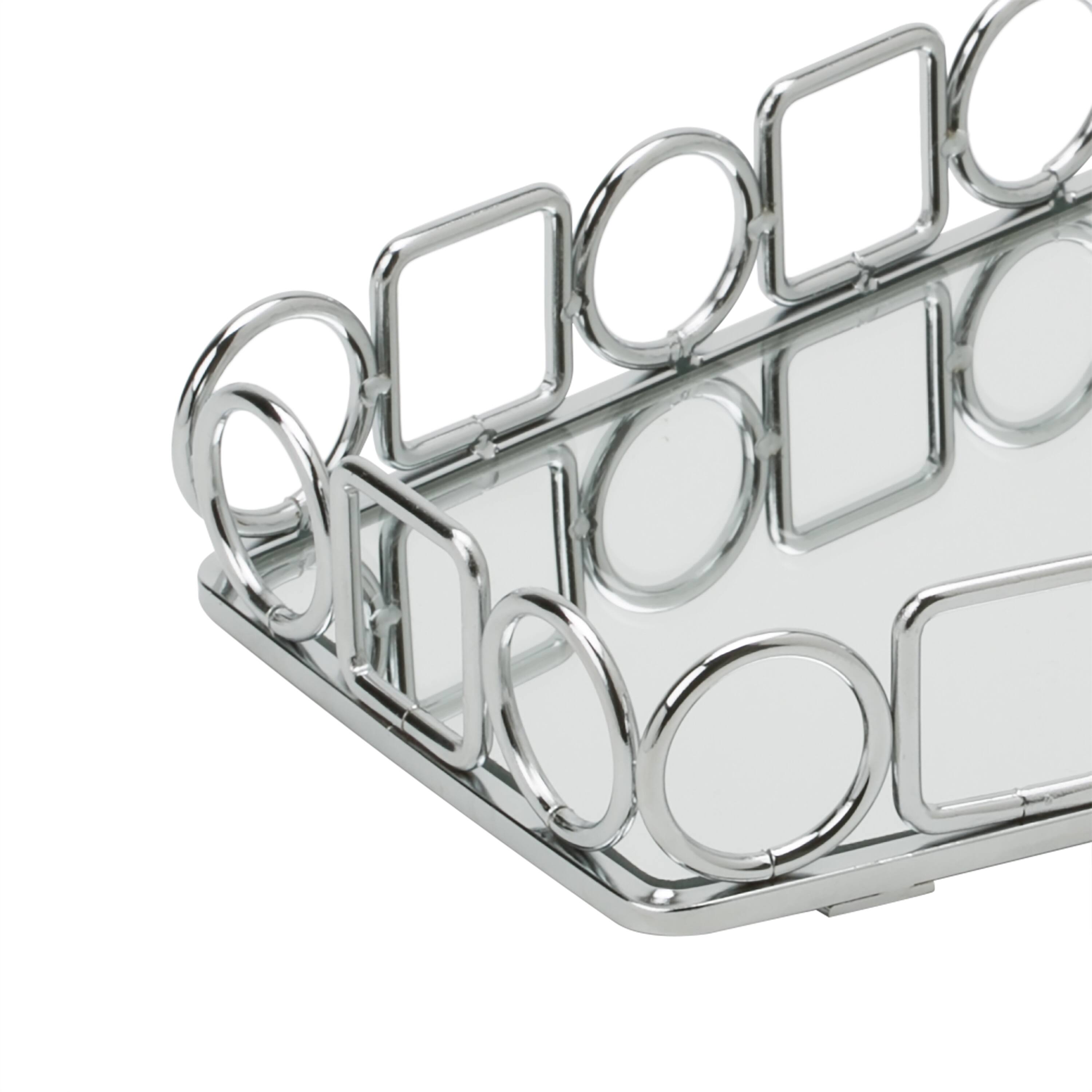 Home Details Circles & Squares Vanity Mirror Tray