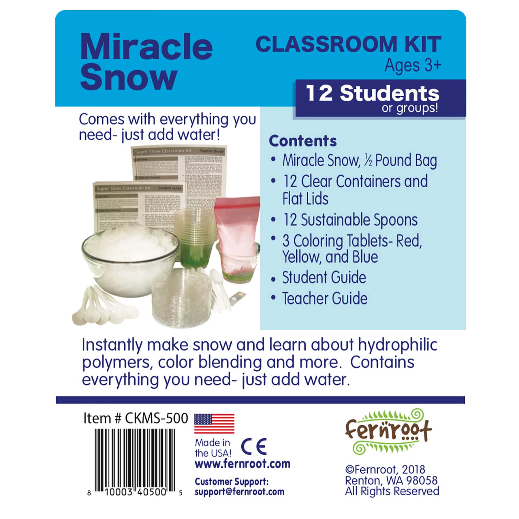 Fernroot Miracle Snow Classroom Kit