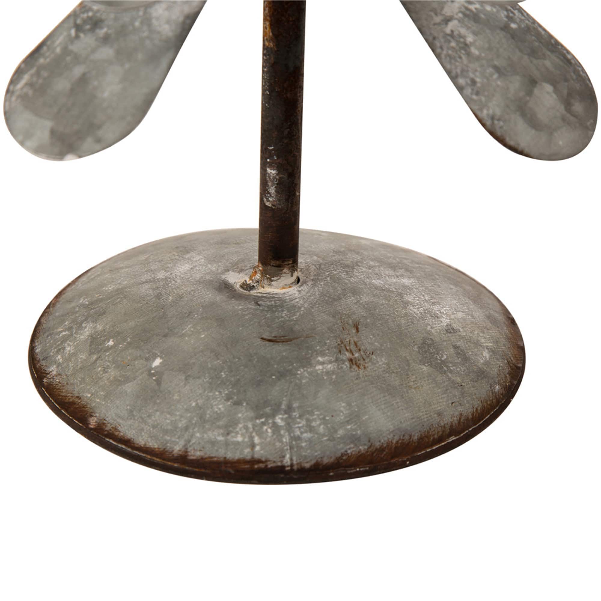 Glitzhome® Galvanized Metal Christmas Tree Table Décor Set