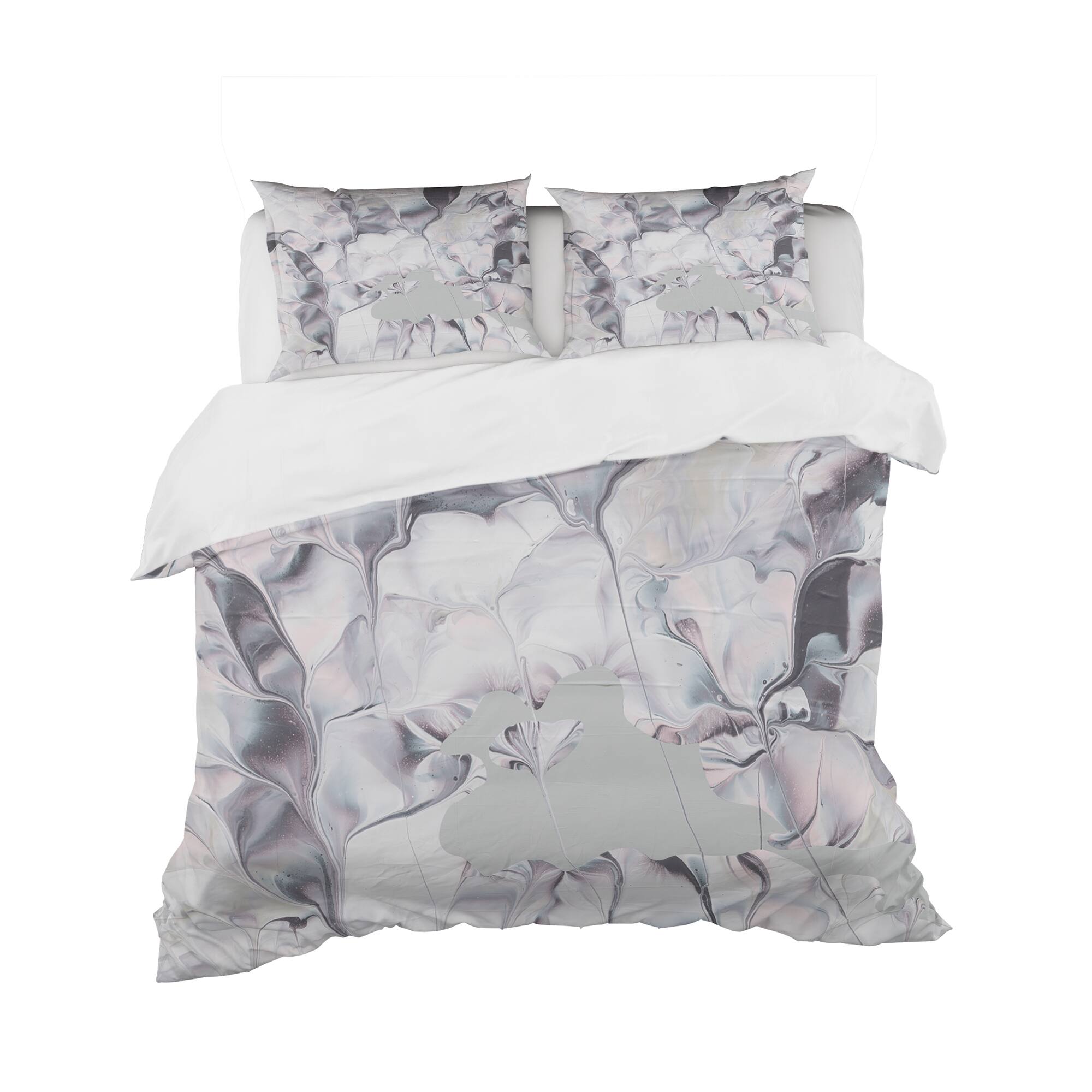 Designart 'Light and Shadow III' Geometric Bedding Set - Duvet Cover & Shams