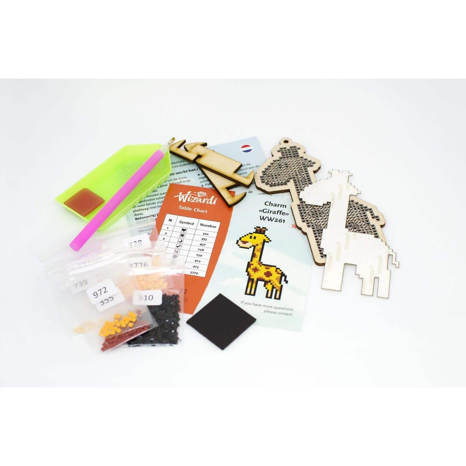 Wizardi Diamond Painting Kit Pizza