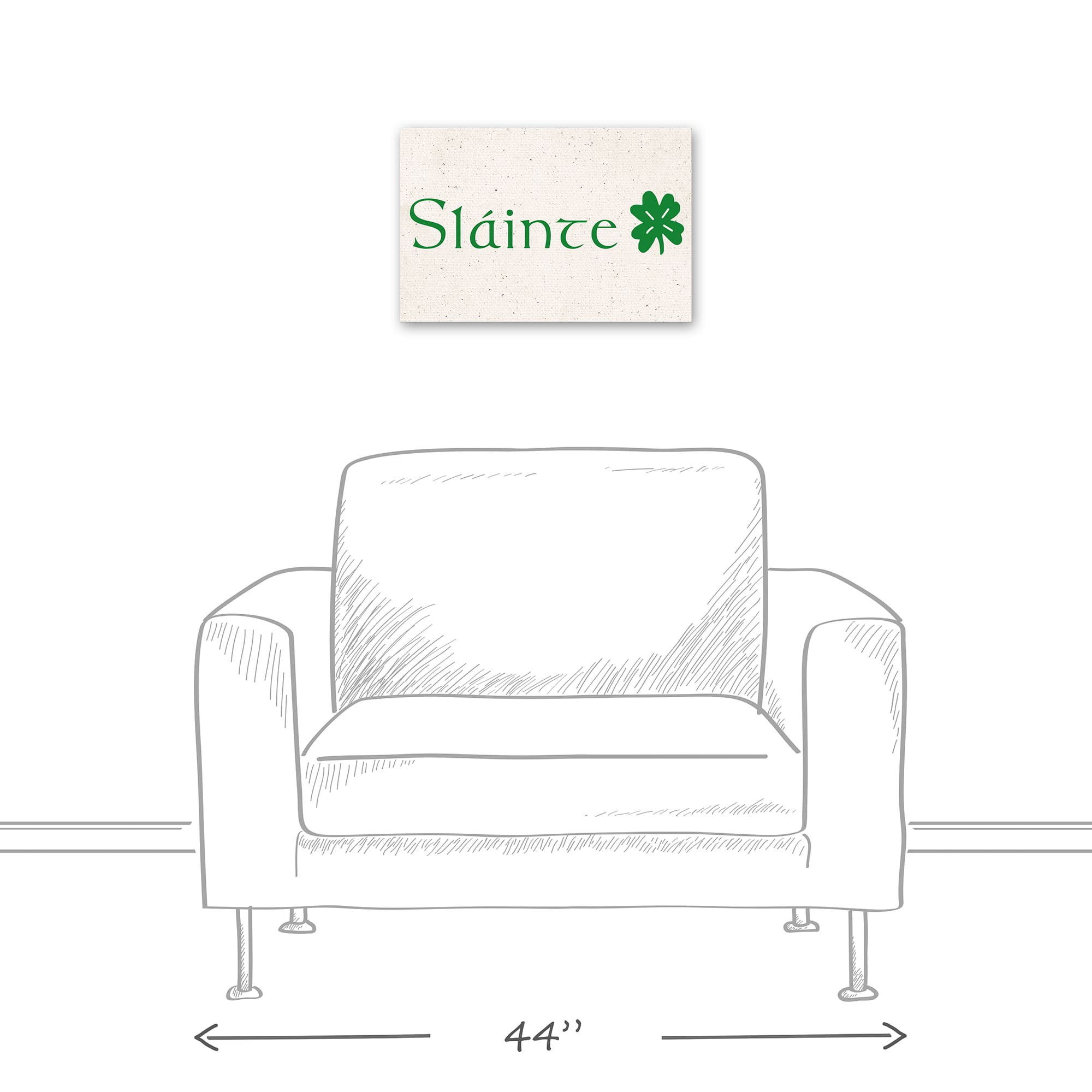 Slainte 18" x 12" Canvas Wall Art
