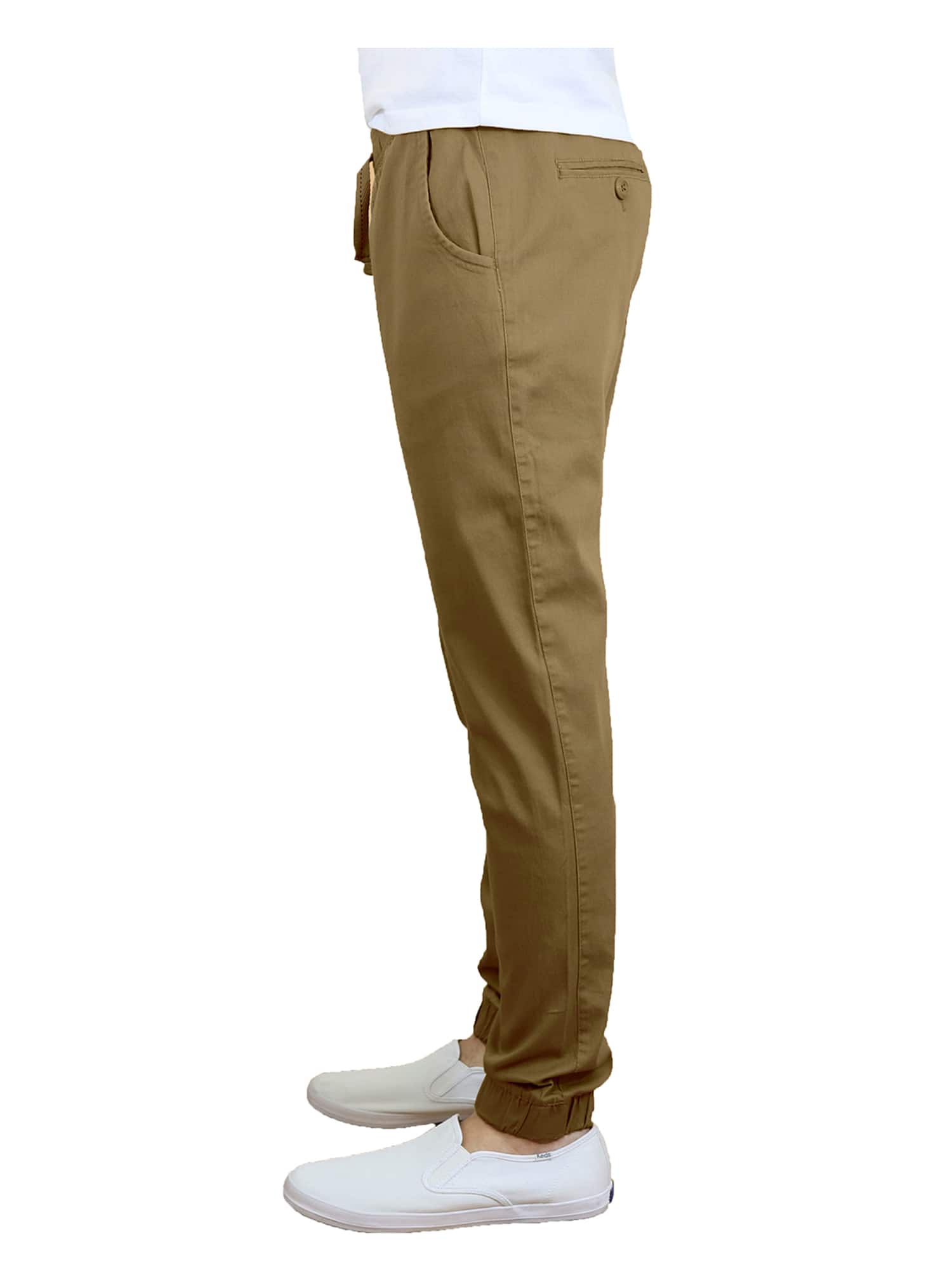 Galaxy By Harvic Slim Fit Basic Stretch Twill Men's Joggers