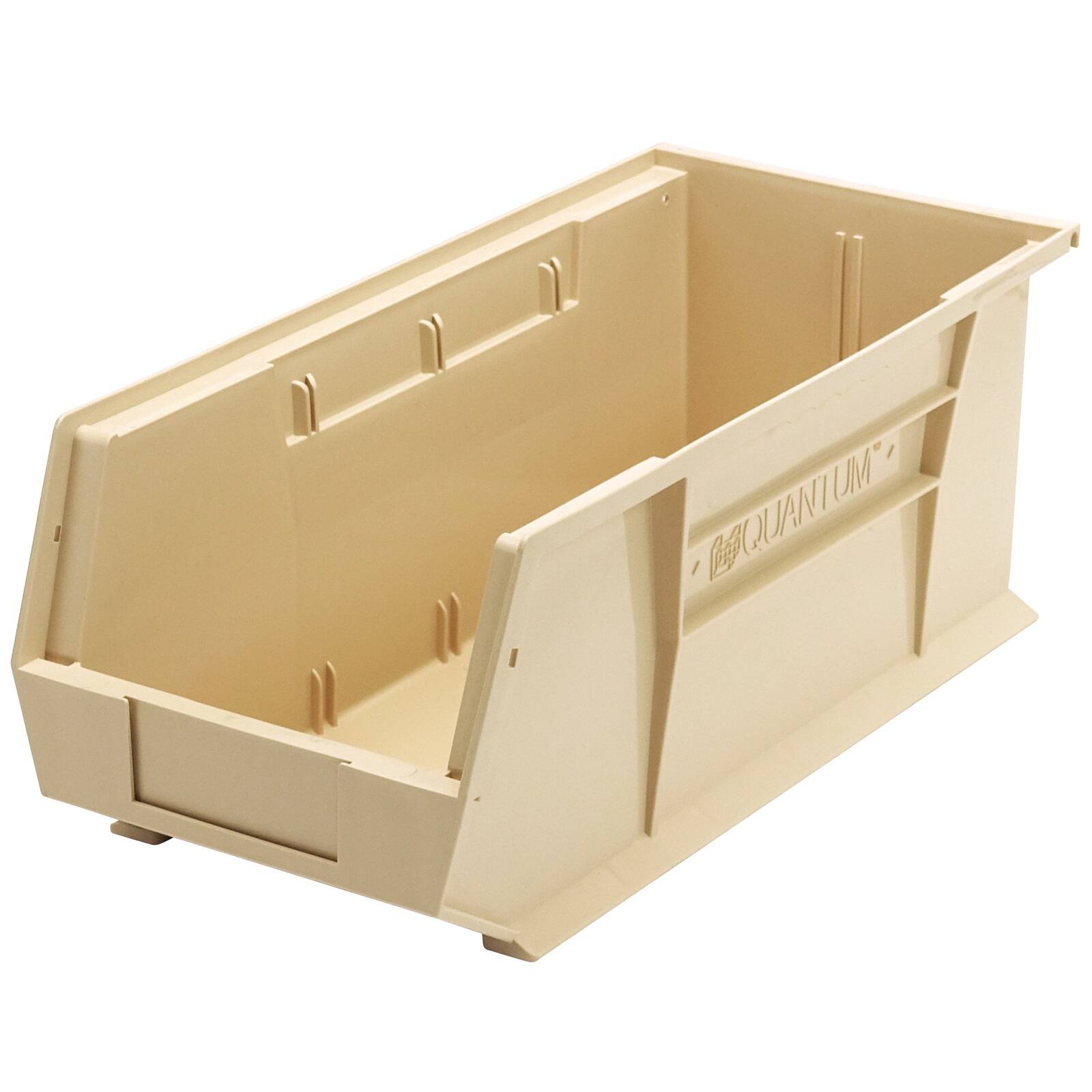 B2777148 8.25 x 18 x 7 in. Ultra Series Stack & Hang Bin - Ivory - Polypropylene 4 Slots - Pack of 6