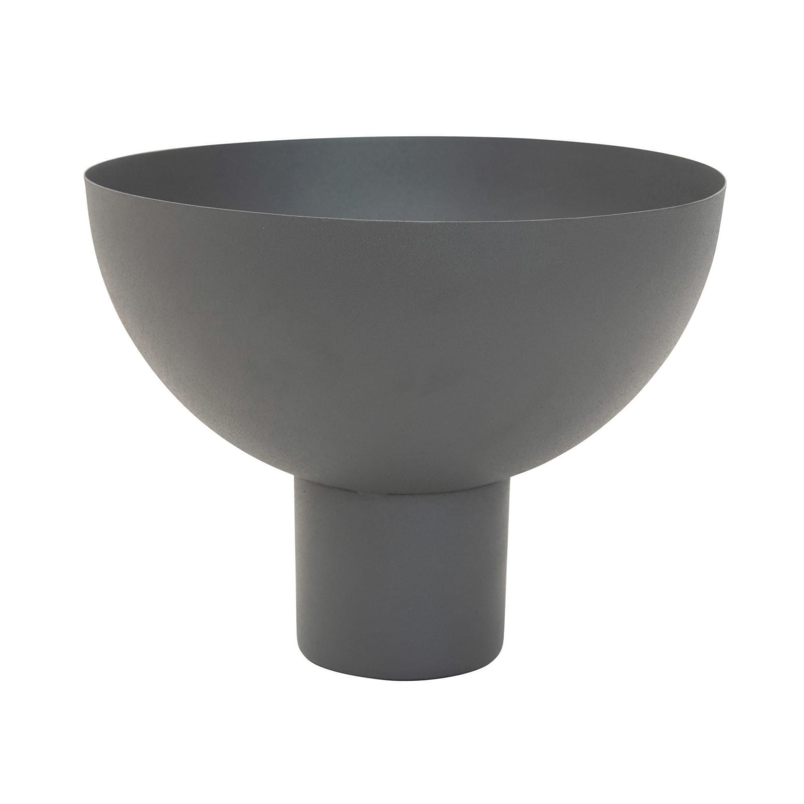 Hello Honey® 12" Gray Decorative Metal Footed Bowl