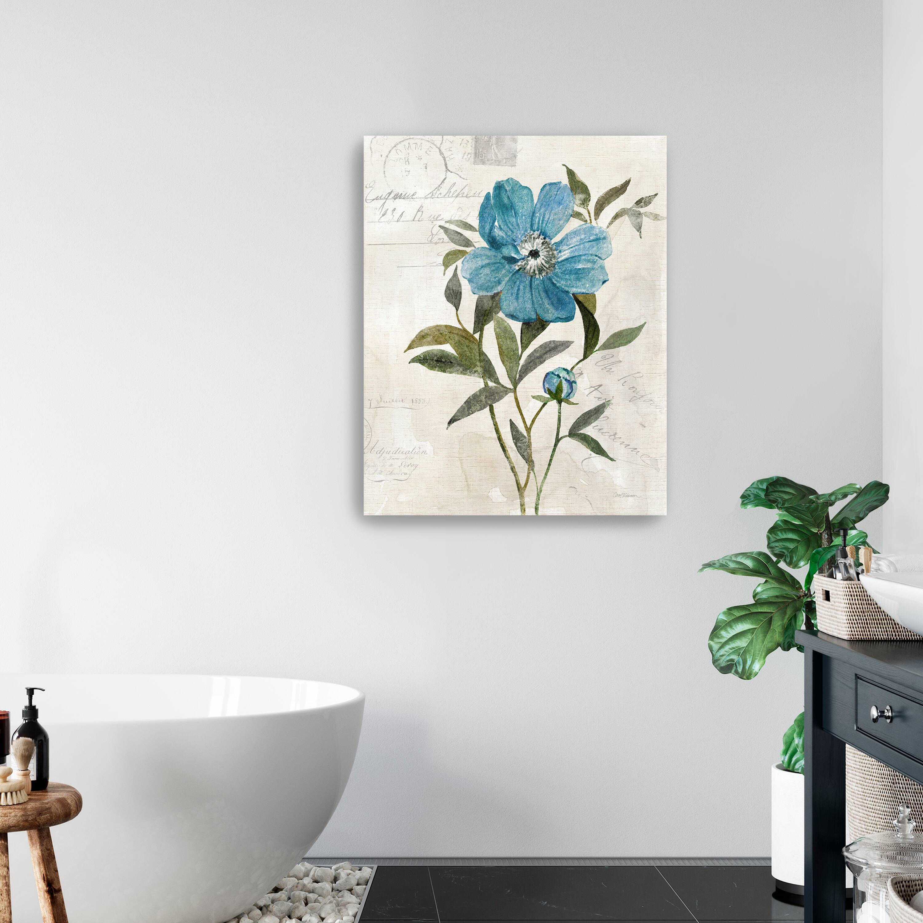 Linen Peony Canvas Giclee