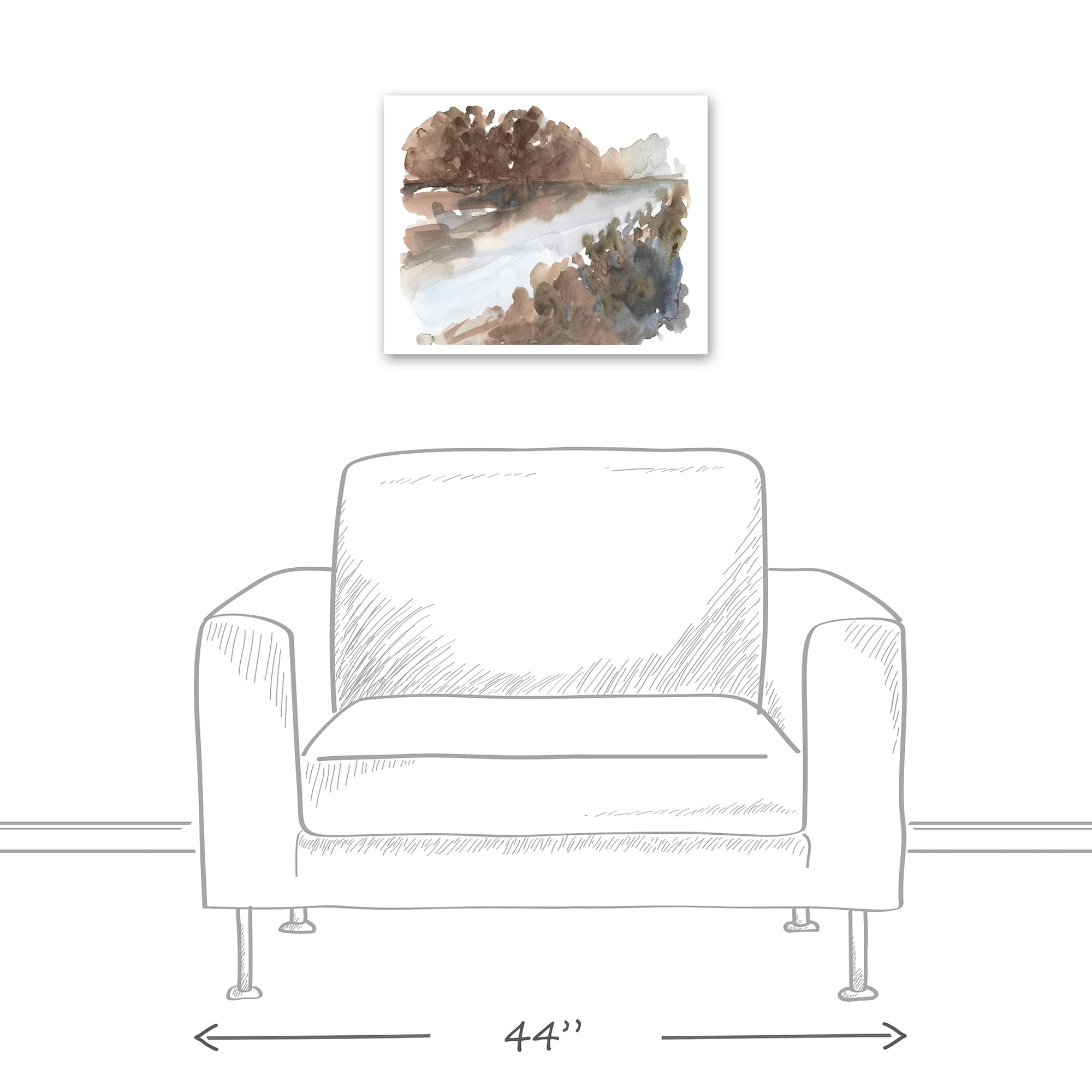 Organic Landscape 20" x 16" Canvas Wall Art