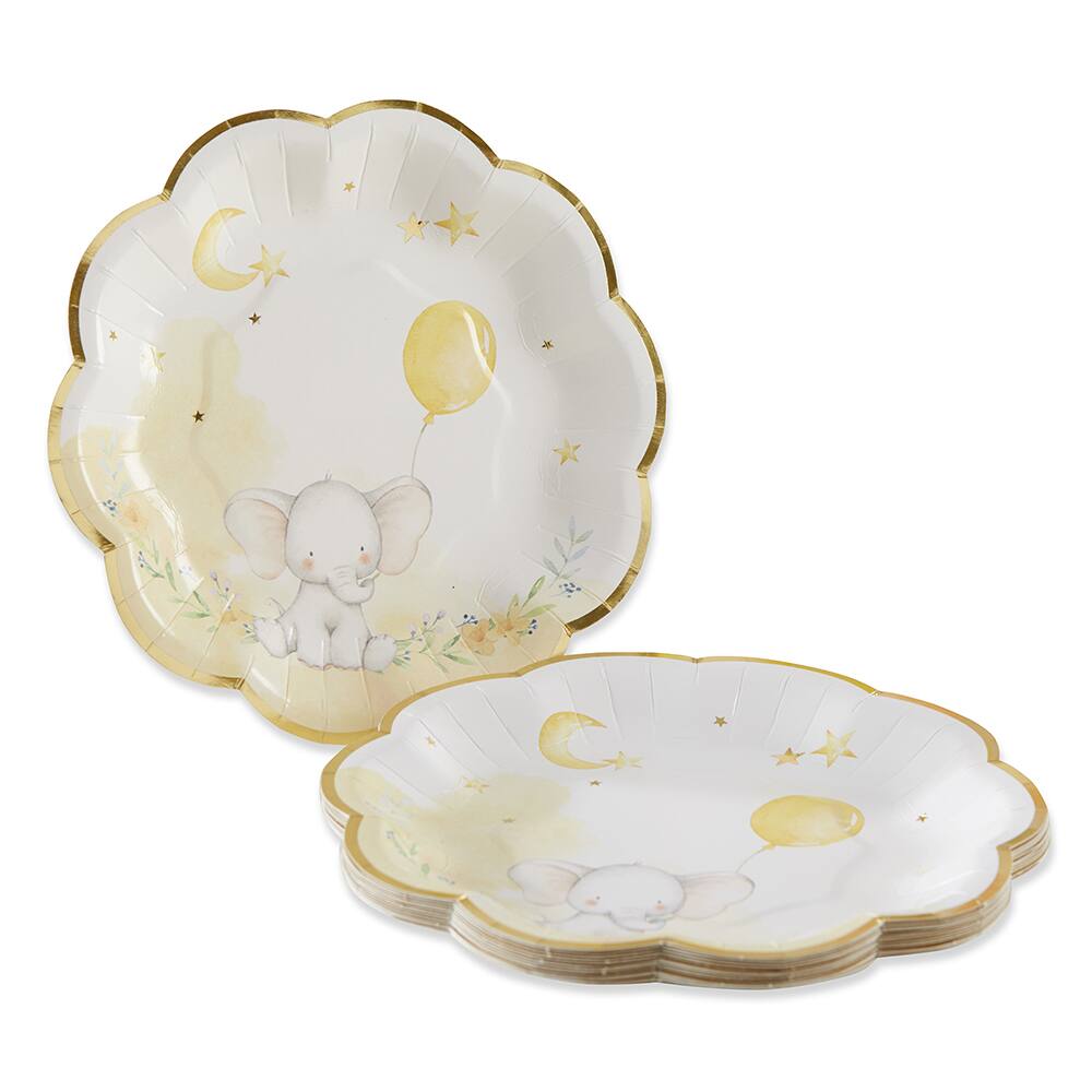 Kate Aspen® 7'' Elephant Baby Shower Premium Paper Plates, 16ct.