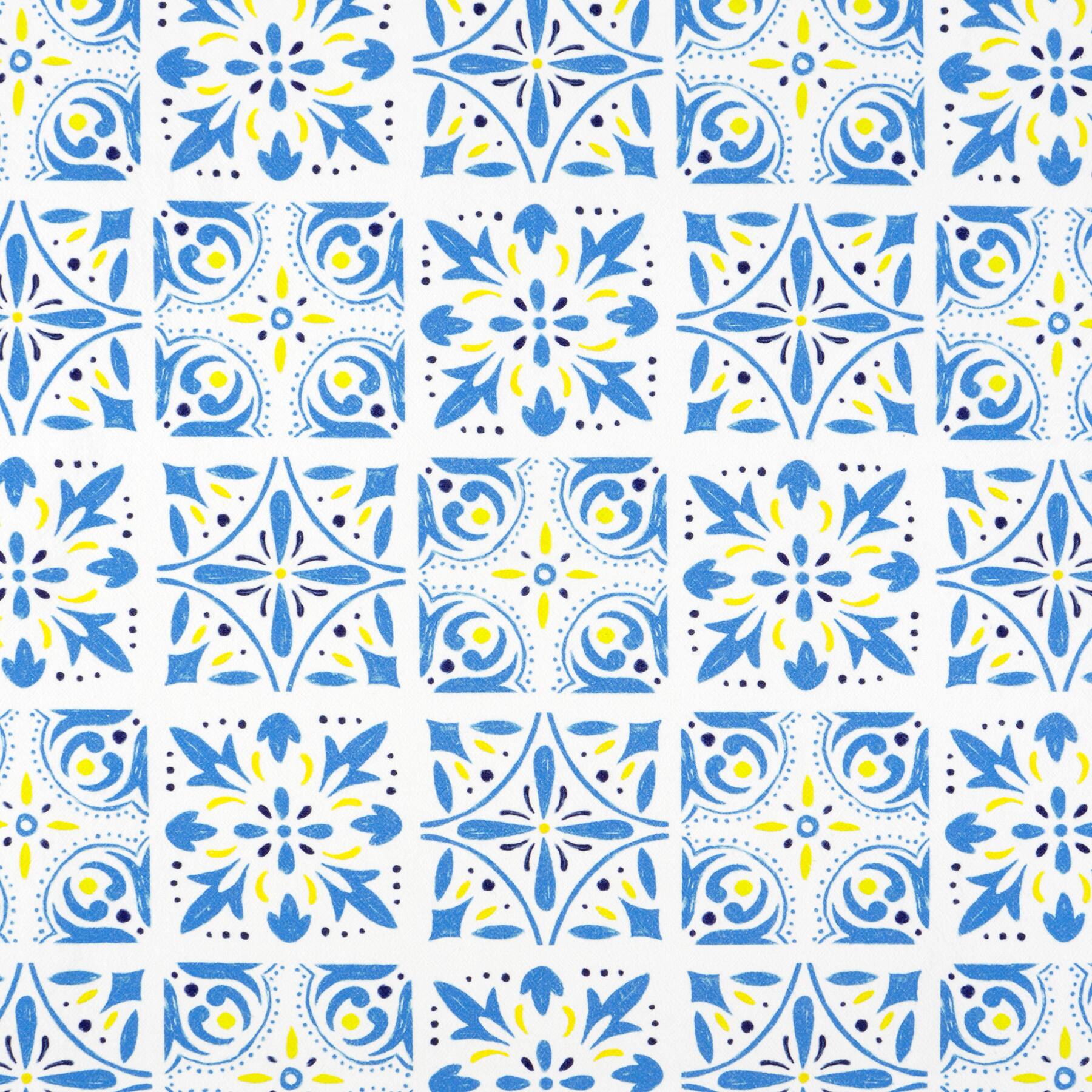 Blue Tile Tea Towel by Makery™