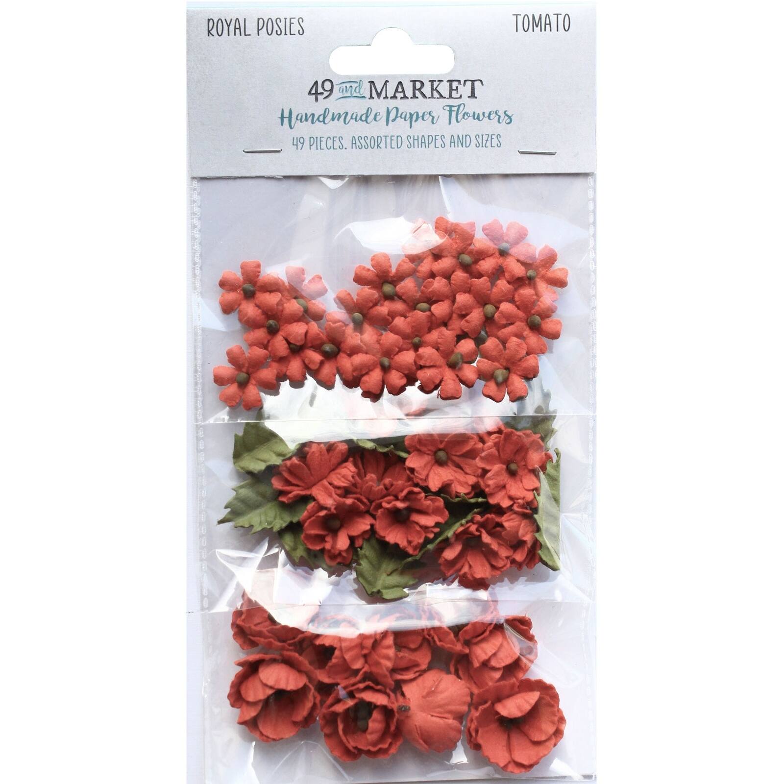 49 And Market Royal Posies Tomato Paper Flowers