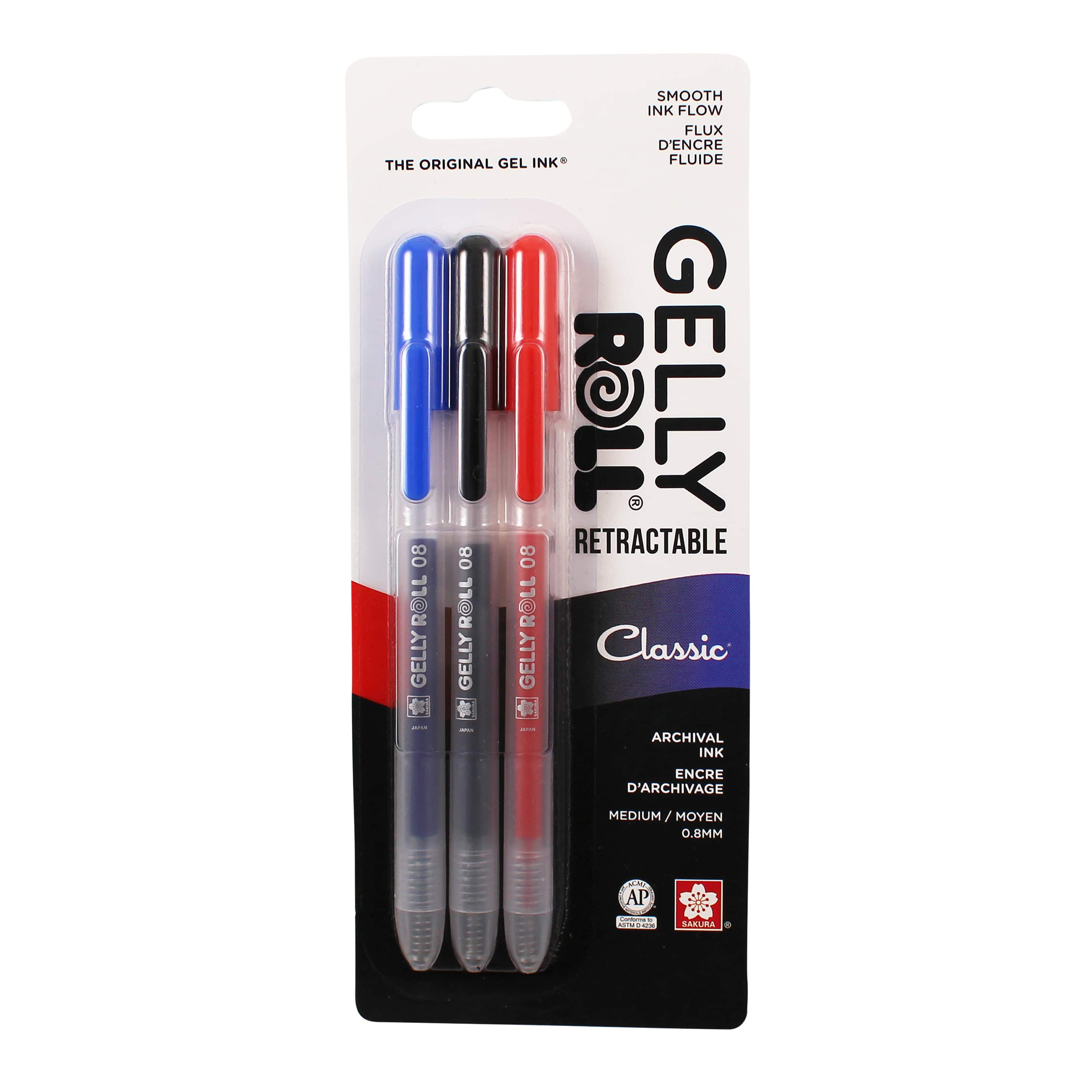 6 Packs: 3 ct. (18 total) Gelly Roll® Classic® Medium Retractable Gel Pens