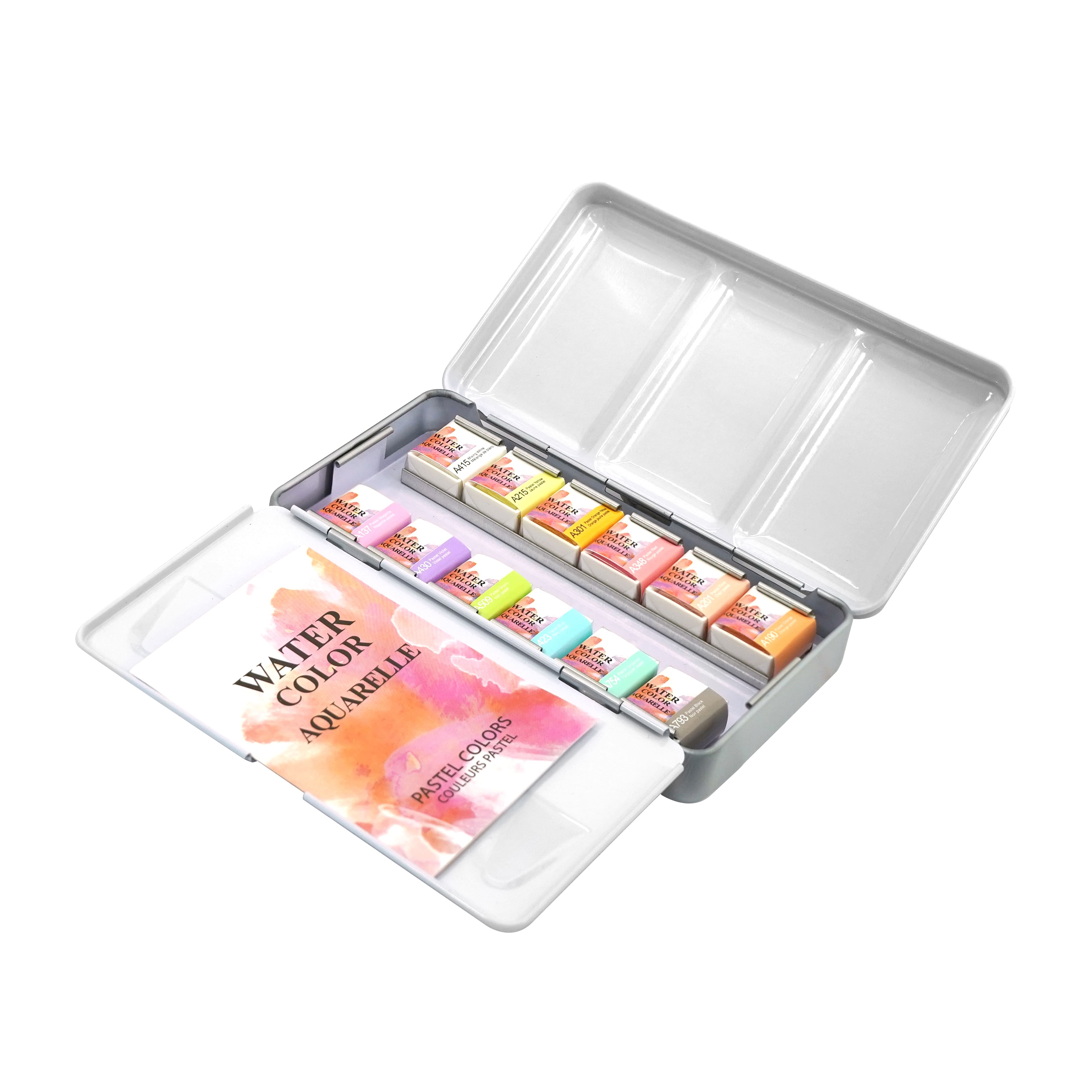 6 Pack: 12 Half Pans Pastel Watercolor Set by Artist's Loft™