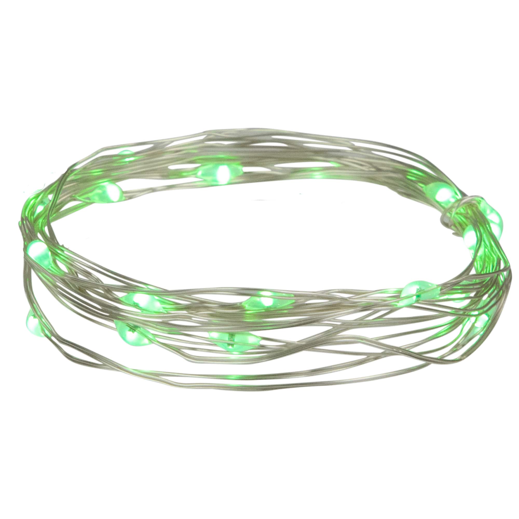 Northlight 20ct. Micro Fairy Copper Wire LED Christmas Lights in Green | 6 ft | Michaels®
