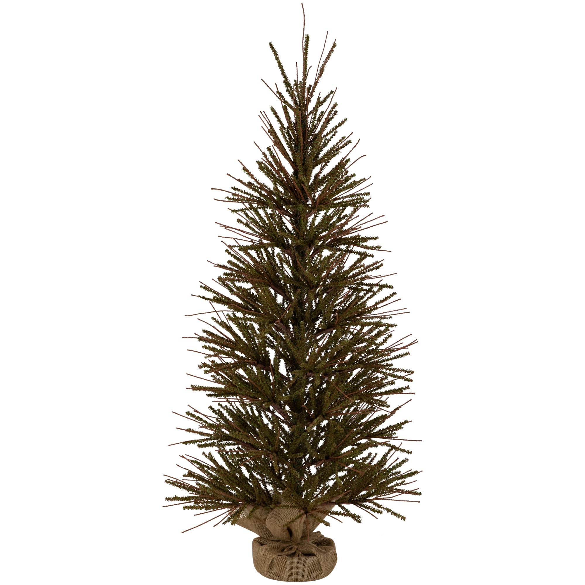 4Ft Unlit Medium Warsaw Twig Artificial Christmas Tree in Burlap Base By Northlight in Brown | 4 ft | Michaels®