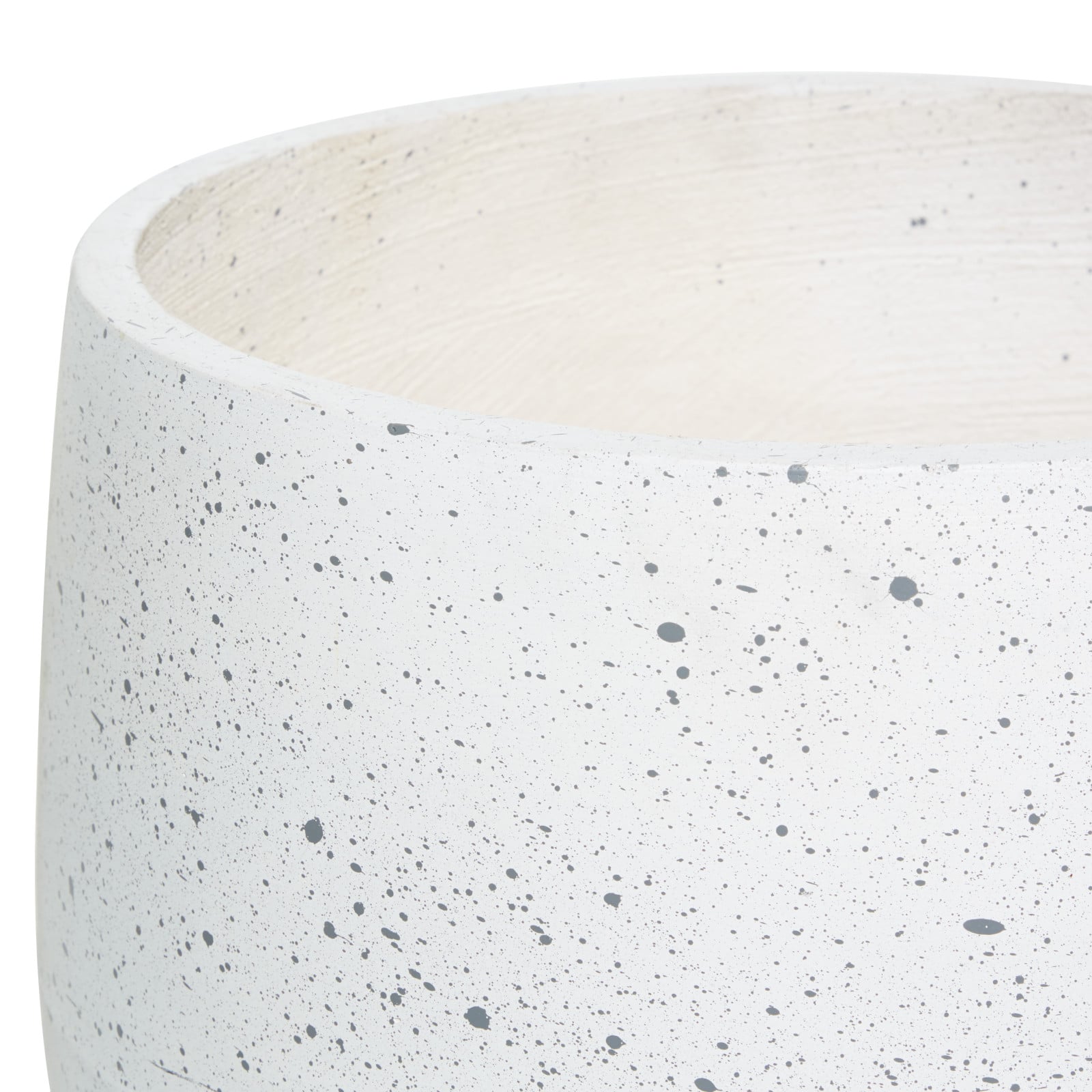 Set of 2 White MgO Contemporary Planter 17", 15"